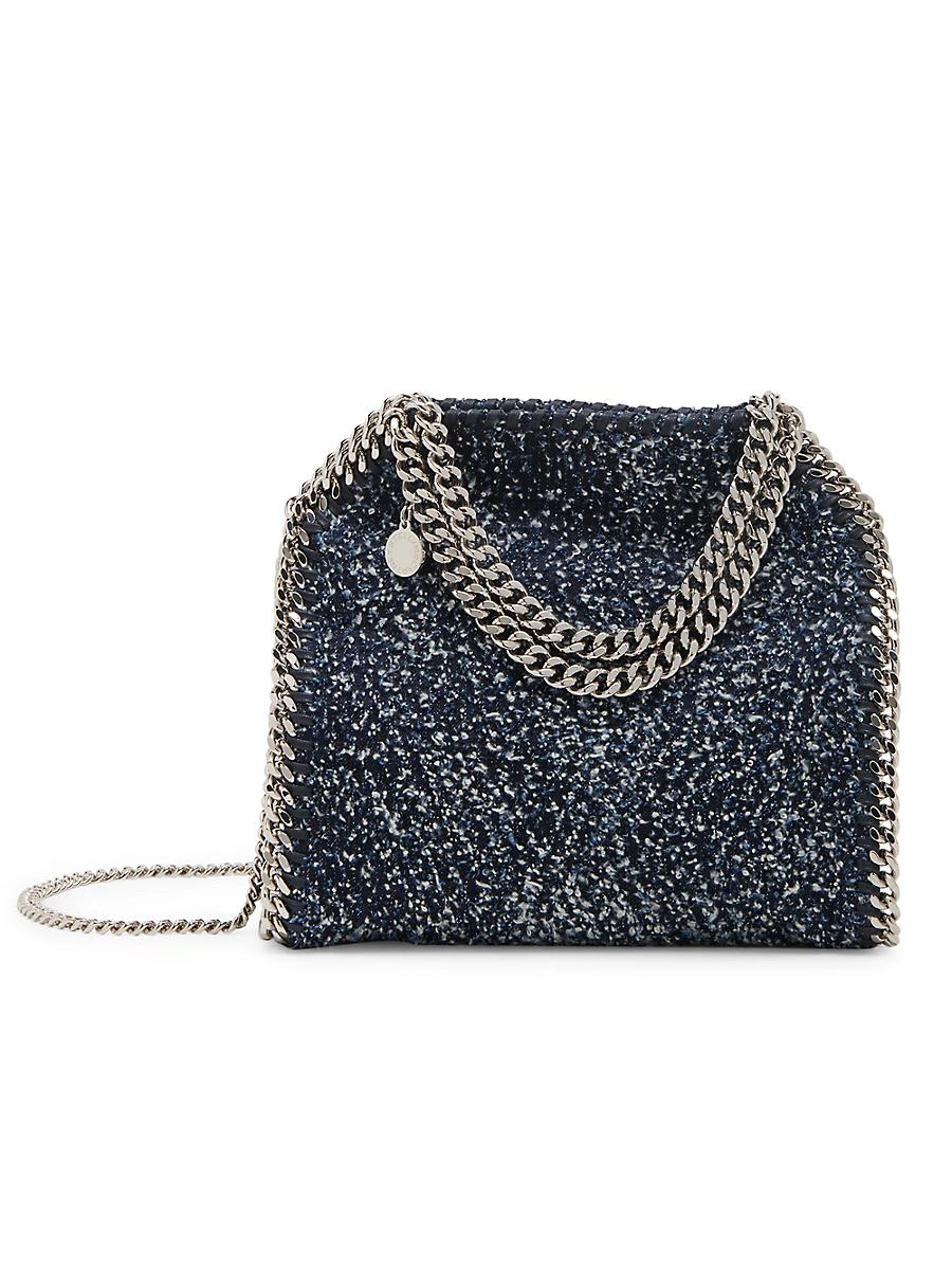 Womens Mini Falabella Denim Tweed Top Handle Bag Product Image