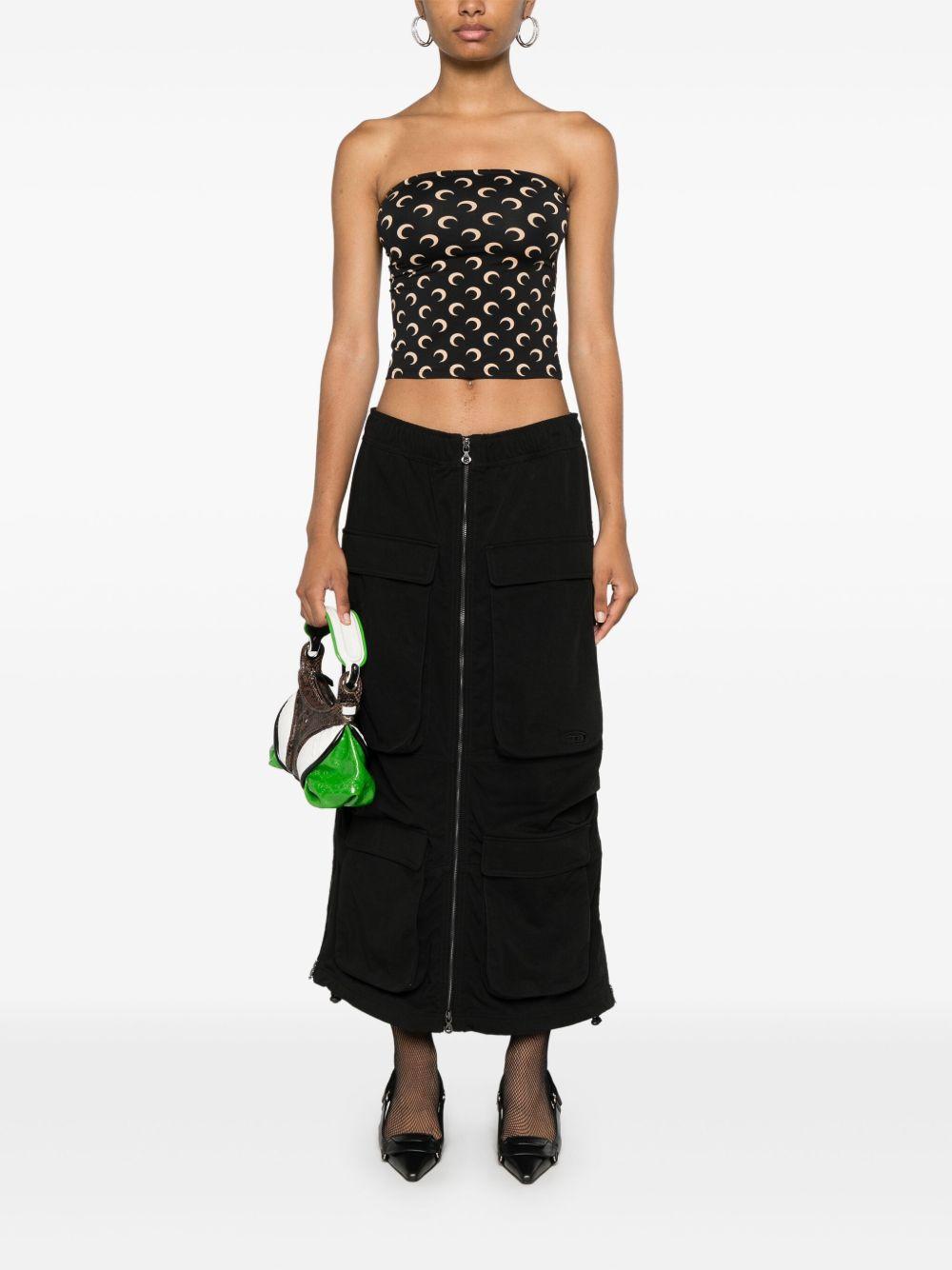 Crescent Moon-print tube top Product Image