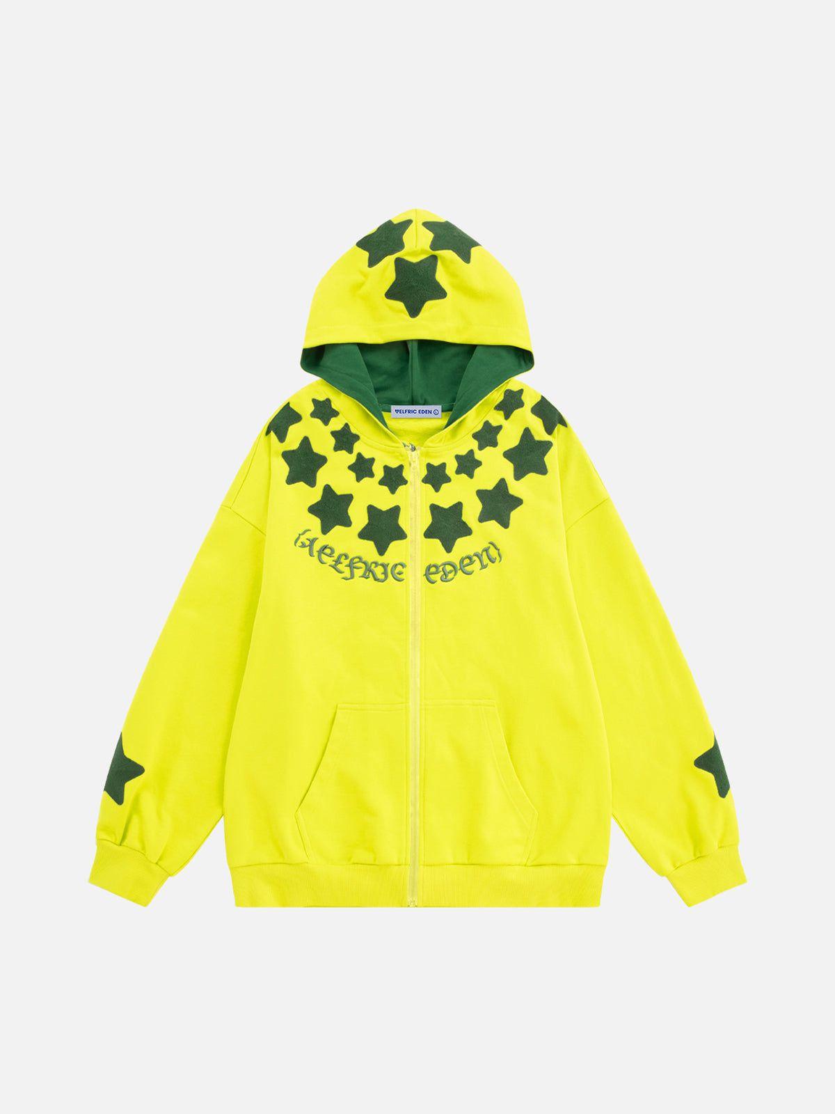 Aelfric Eden Chain Stitch Eden Star Zip Up Hoodie Product Image