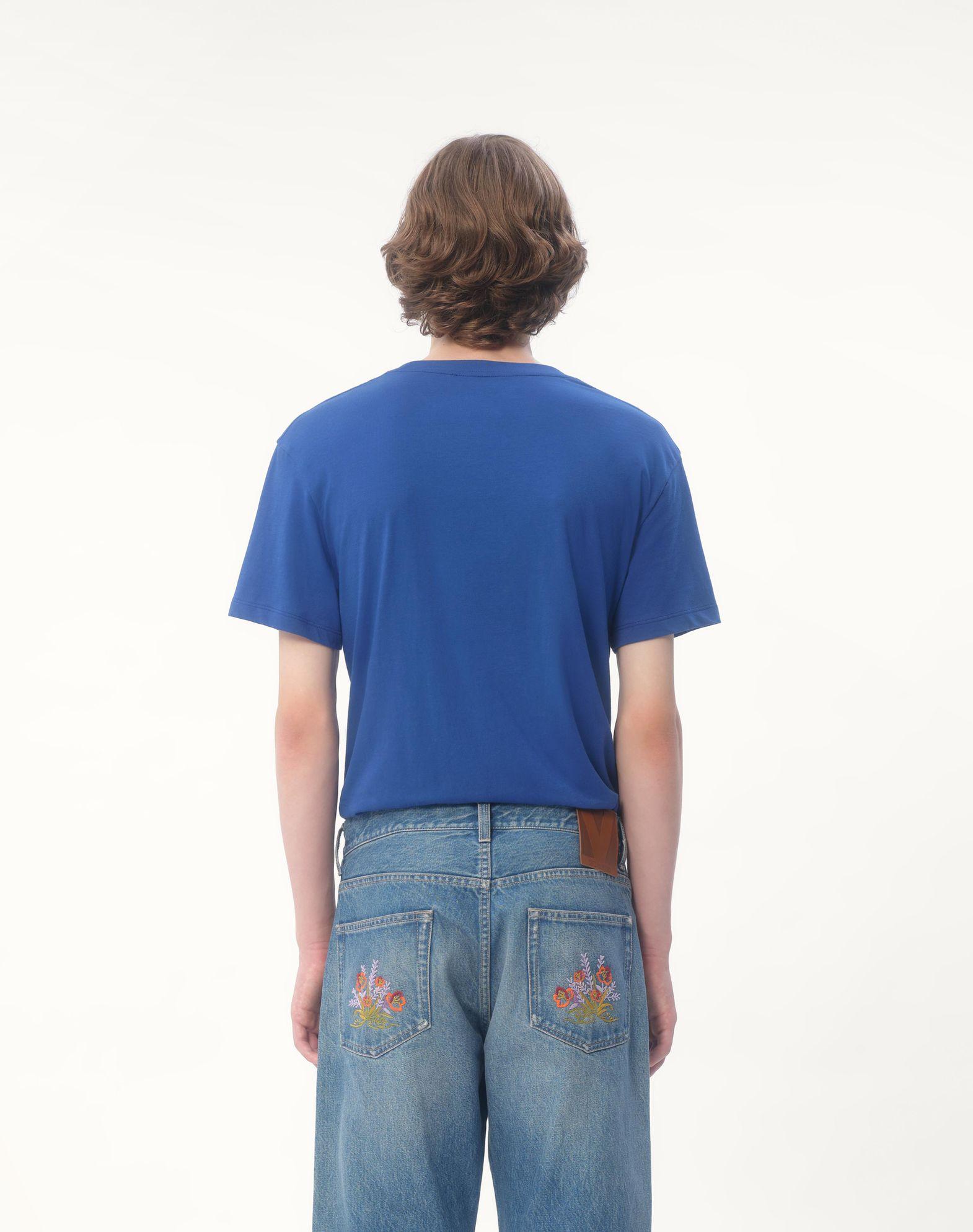 Cotton T-Shirt With Vlogo Patch Product Image