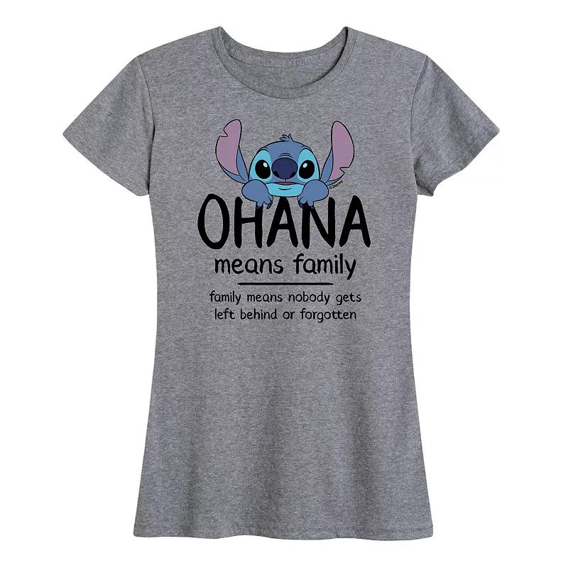 Disney's Lilo & Stitch Women's Ohana Graphic Tee,  Product Image