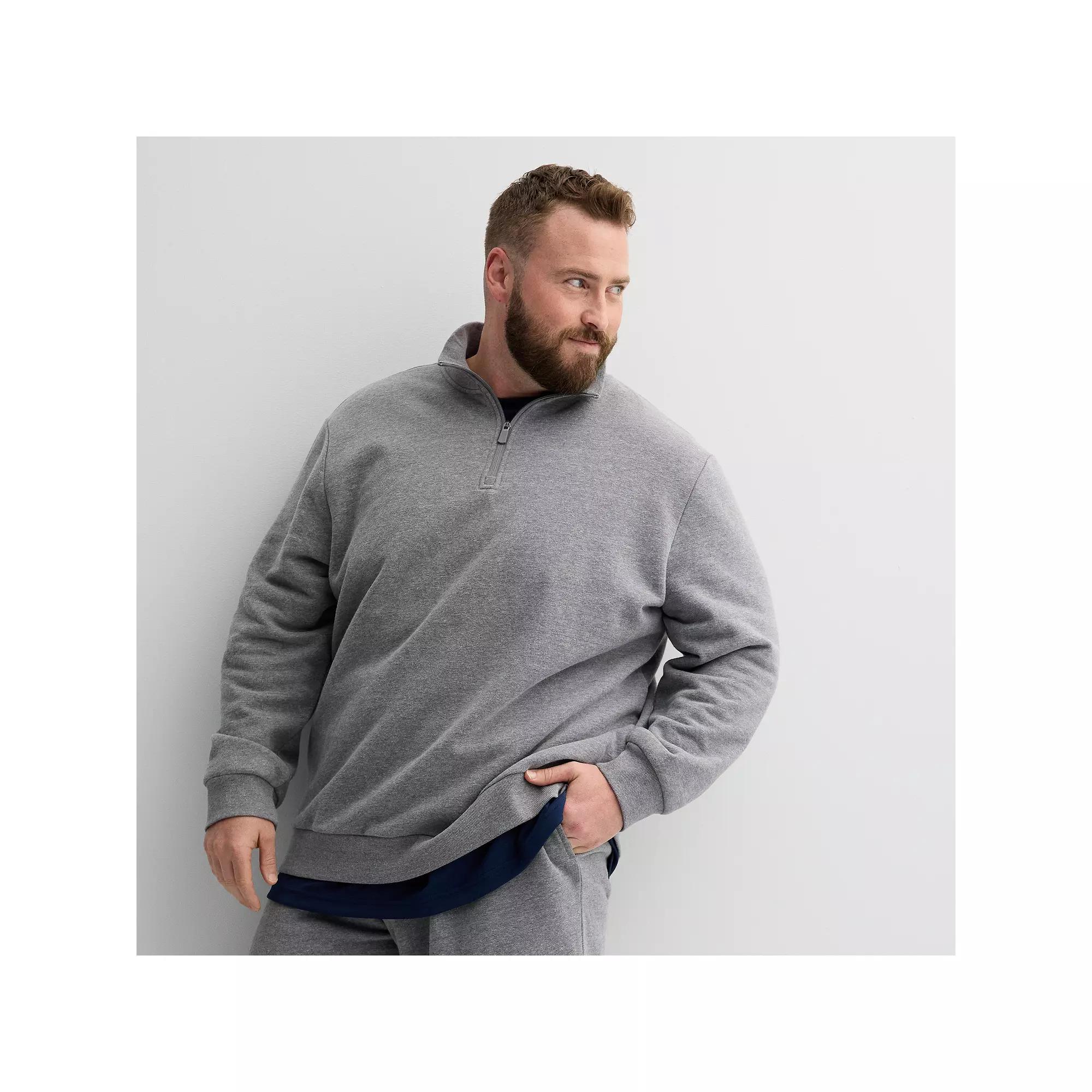 Big & Tall Tek Gear Ultra Soft Fleece Quarter-Zip, Men's,  Product Image