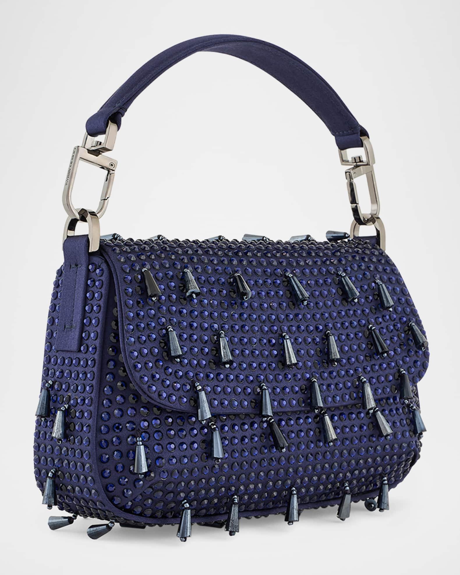 La Prima Small Beaded Top-Handle Bag Product Image