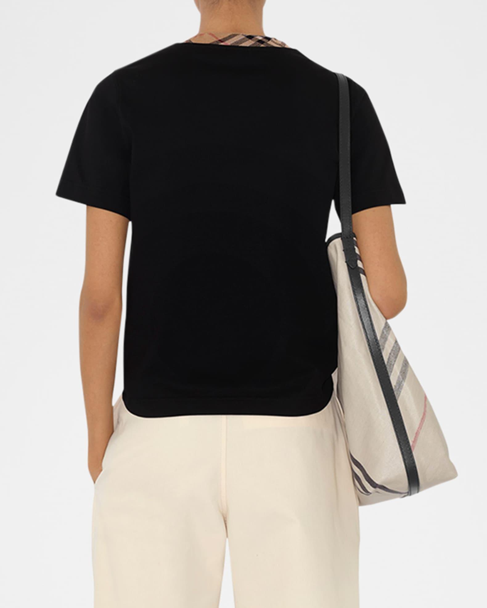 Womens Cable Cotton T-Shirt Product Image