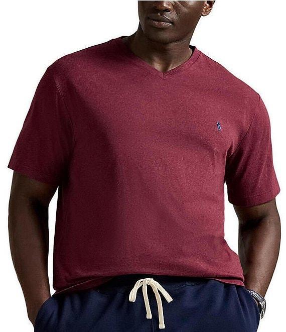 Polo Ralph Lauren Big & Tall Classic Fit Short Sleeve Cotton Jersey V-Neck T-Shirt Product Image