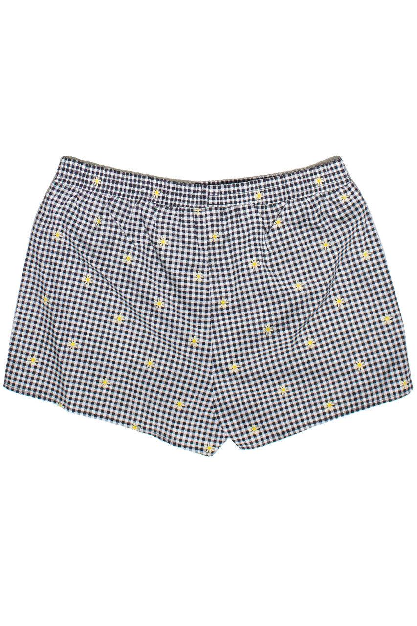 Printed Gingham Boxer Shorts Product Image