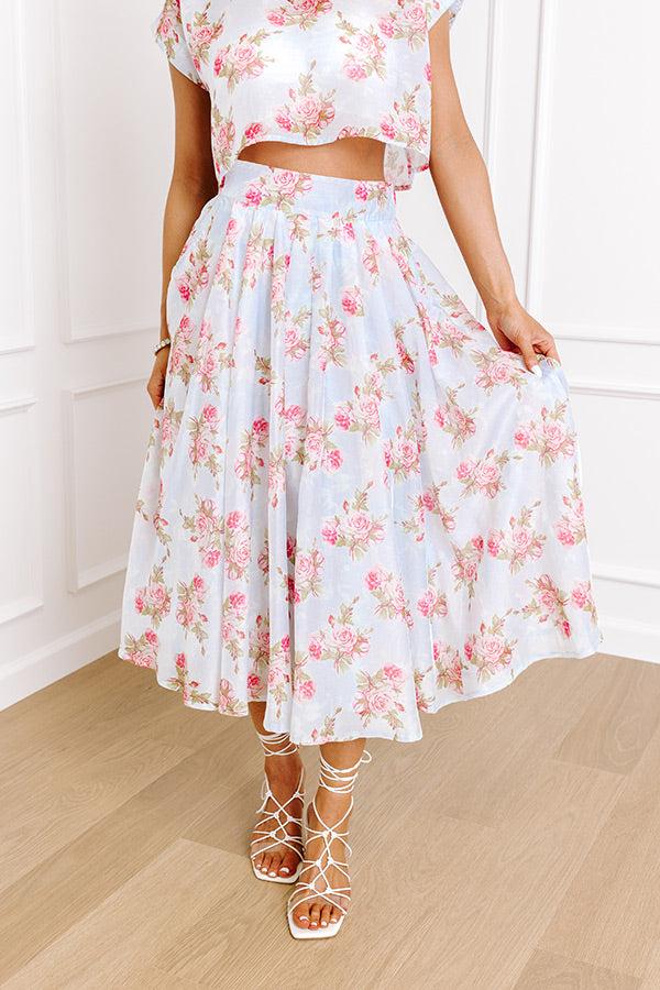 Rose Garden High Waist Skirt Product Image