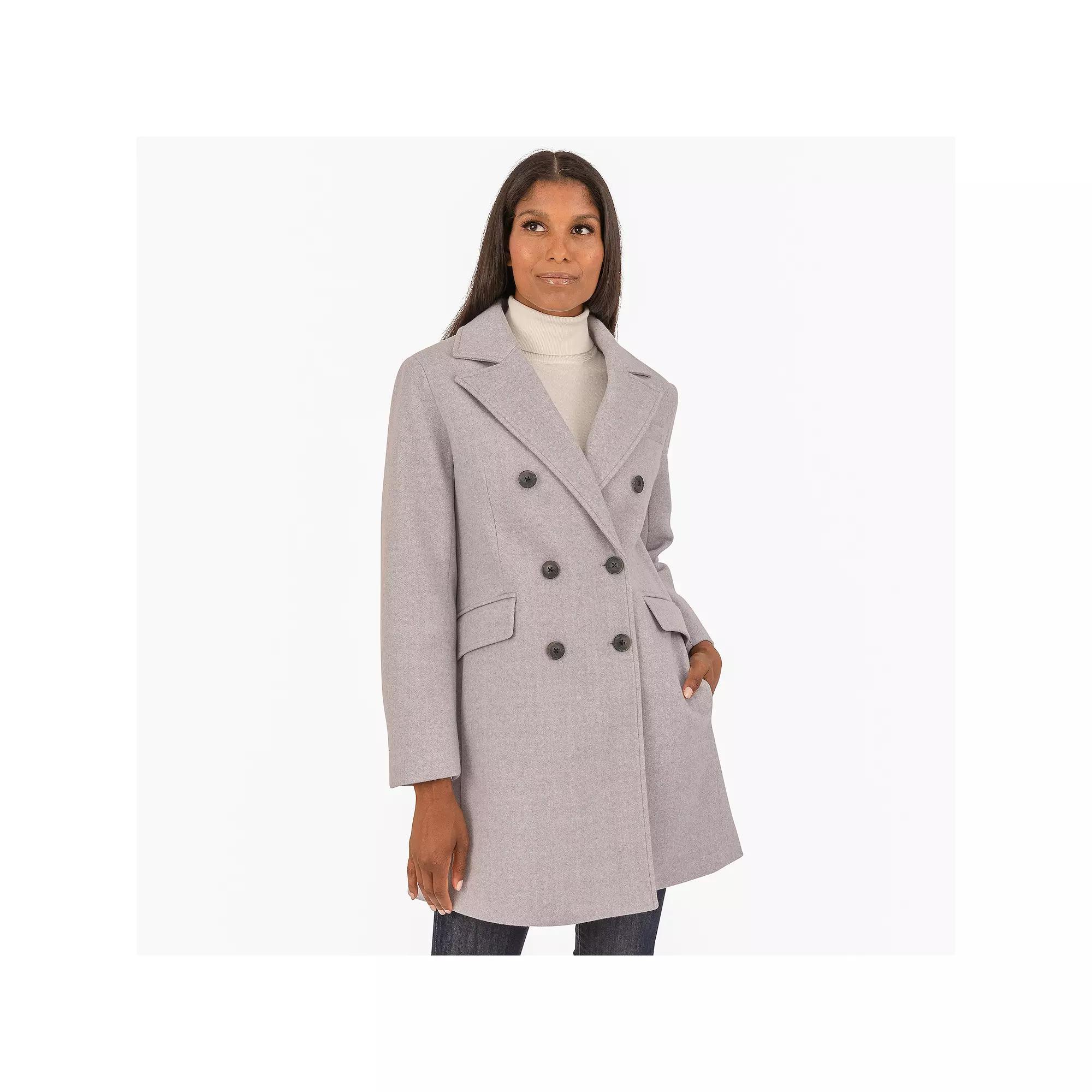 Women's Fleet Street Faux Wool Melange Coat,  Product Image