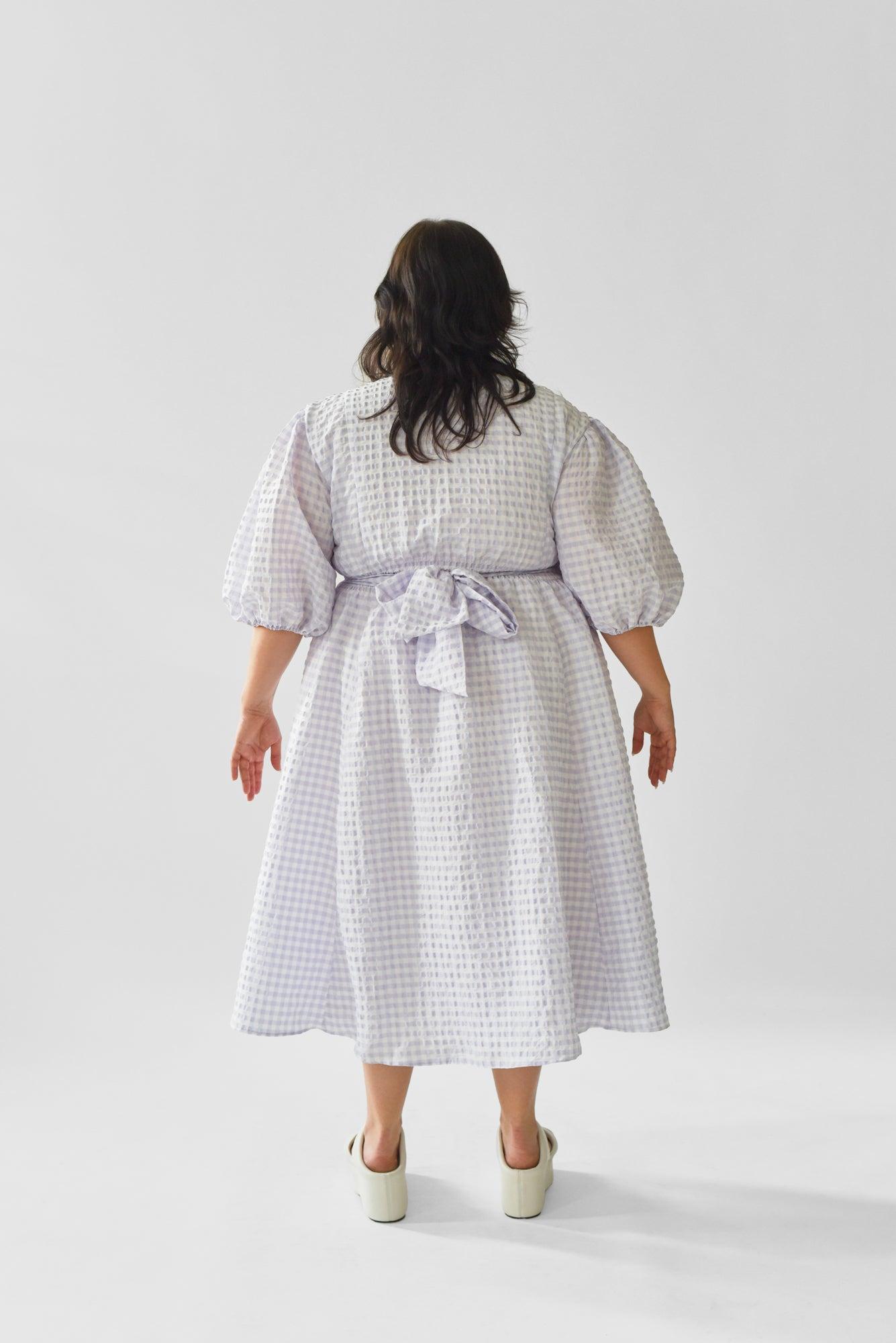 Juliette Dress - Hyacinth Gingham Product Image