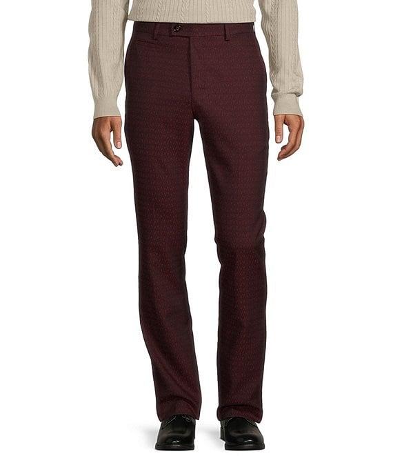 Murano Timeless Twenties Collection Evan Extra Slim Fit Jacquard Geo Print Suit Separates Dress Pants Product Image