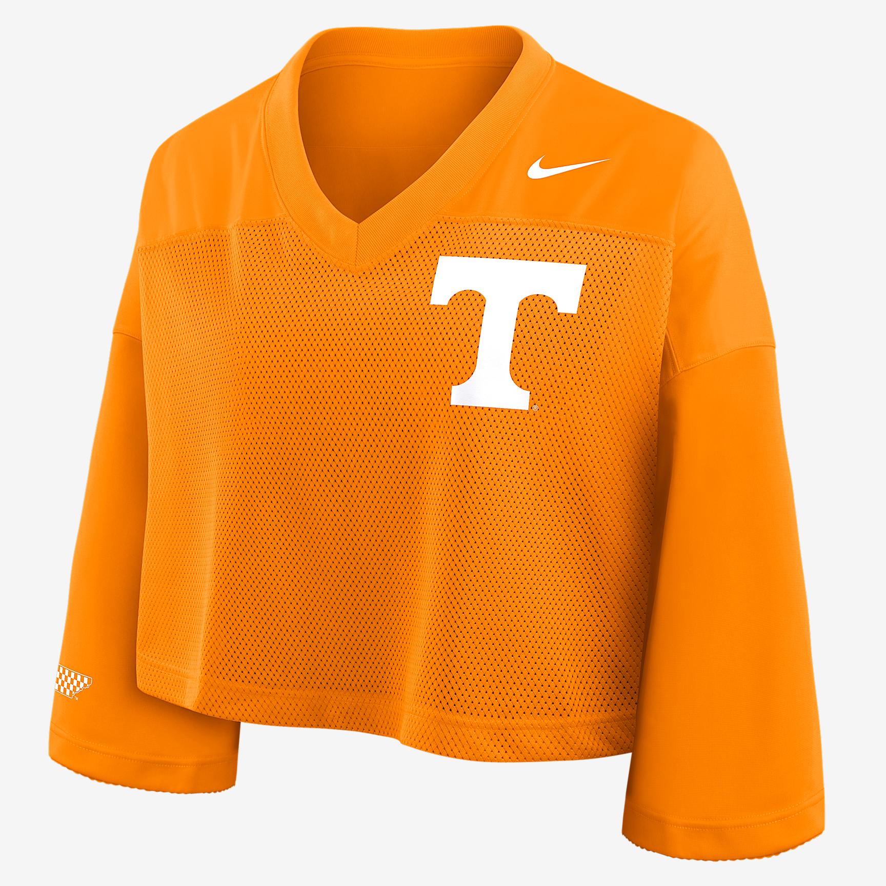 Tennessee Jersey Nike Womens Dri-FIT College Cropped Top | 03O387FUTN-V4C Product Image