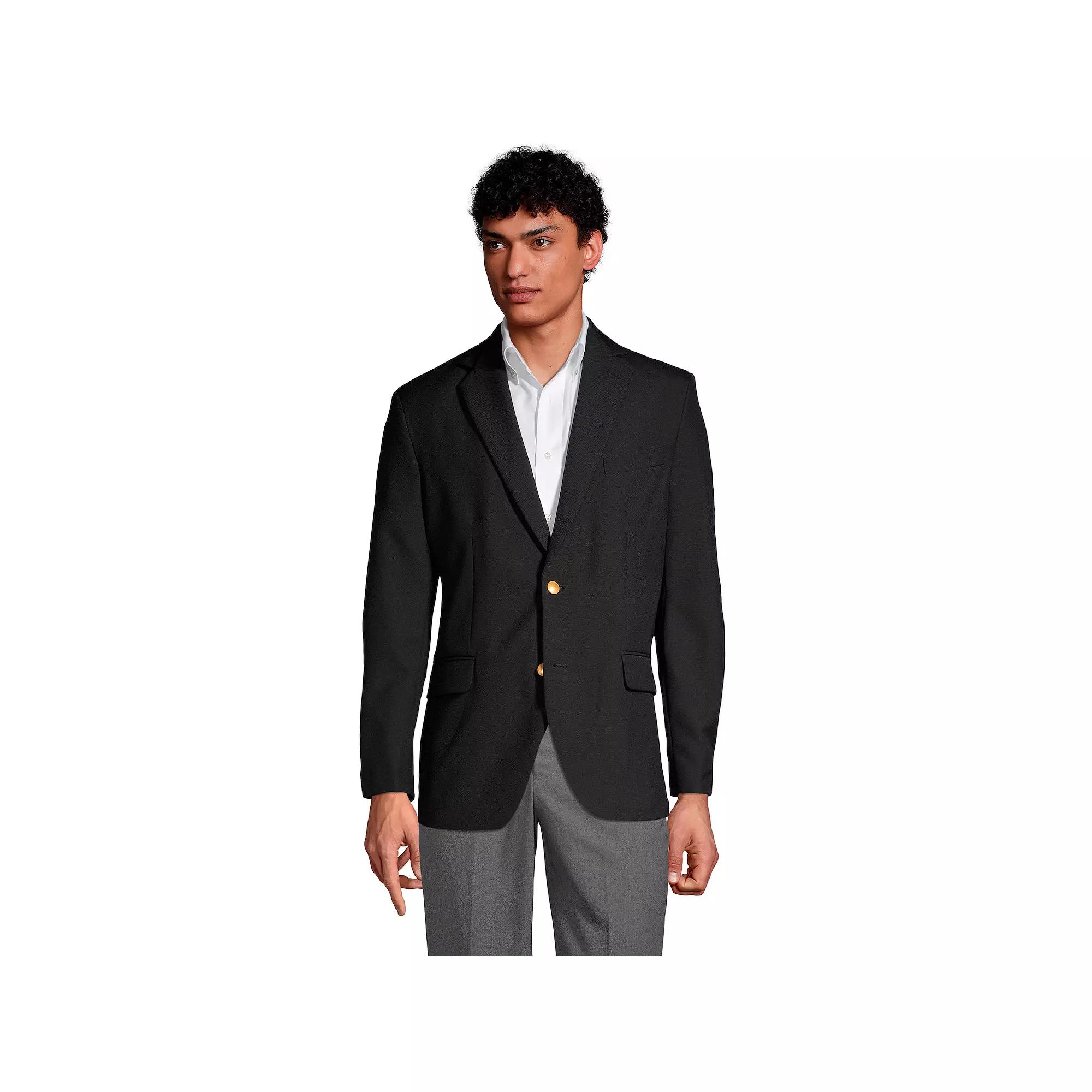 Men's Lands' End Hopsack Blazer,  Product Image