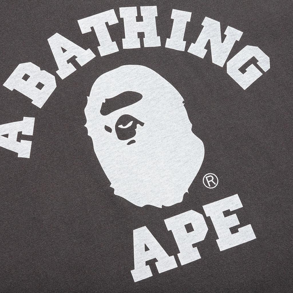 Pigment Dyed College Relaxed Fit Tee - Black Male Product Image