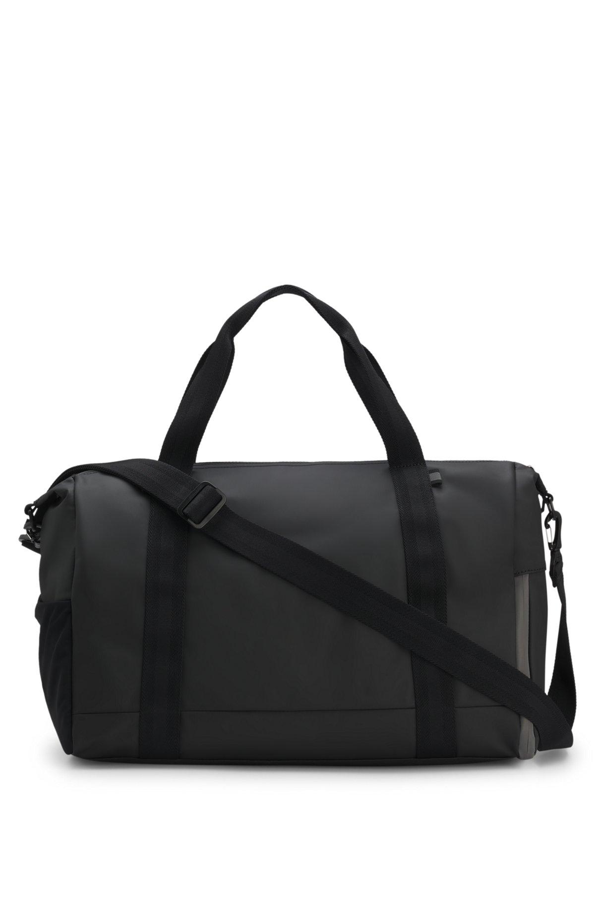 Reflective-detail holdall in faux leather Product Image