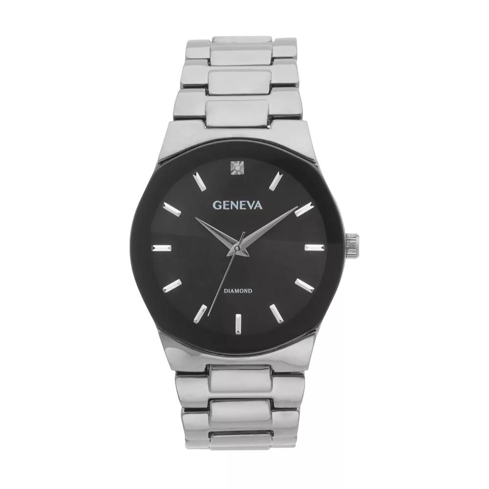 Geneva Diamond Accent Gunmetal Watch - KHA0005GU, Mens Grey Product Image
