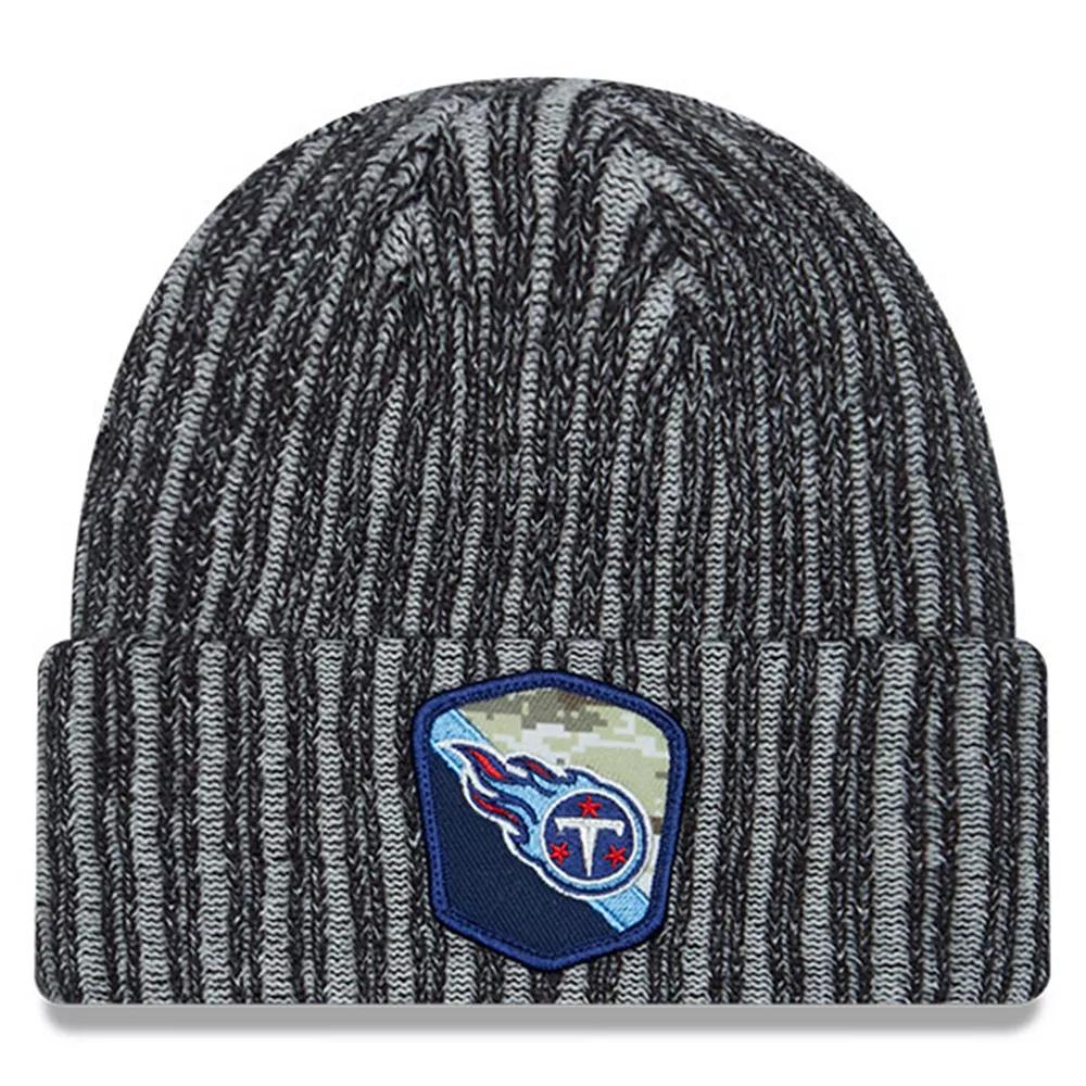 Men's New Era  Black Tennessee Titans 2023 Salute To Service Cuffed Knit Hat Product Image