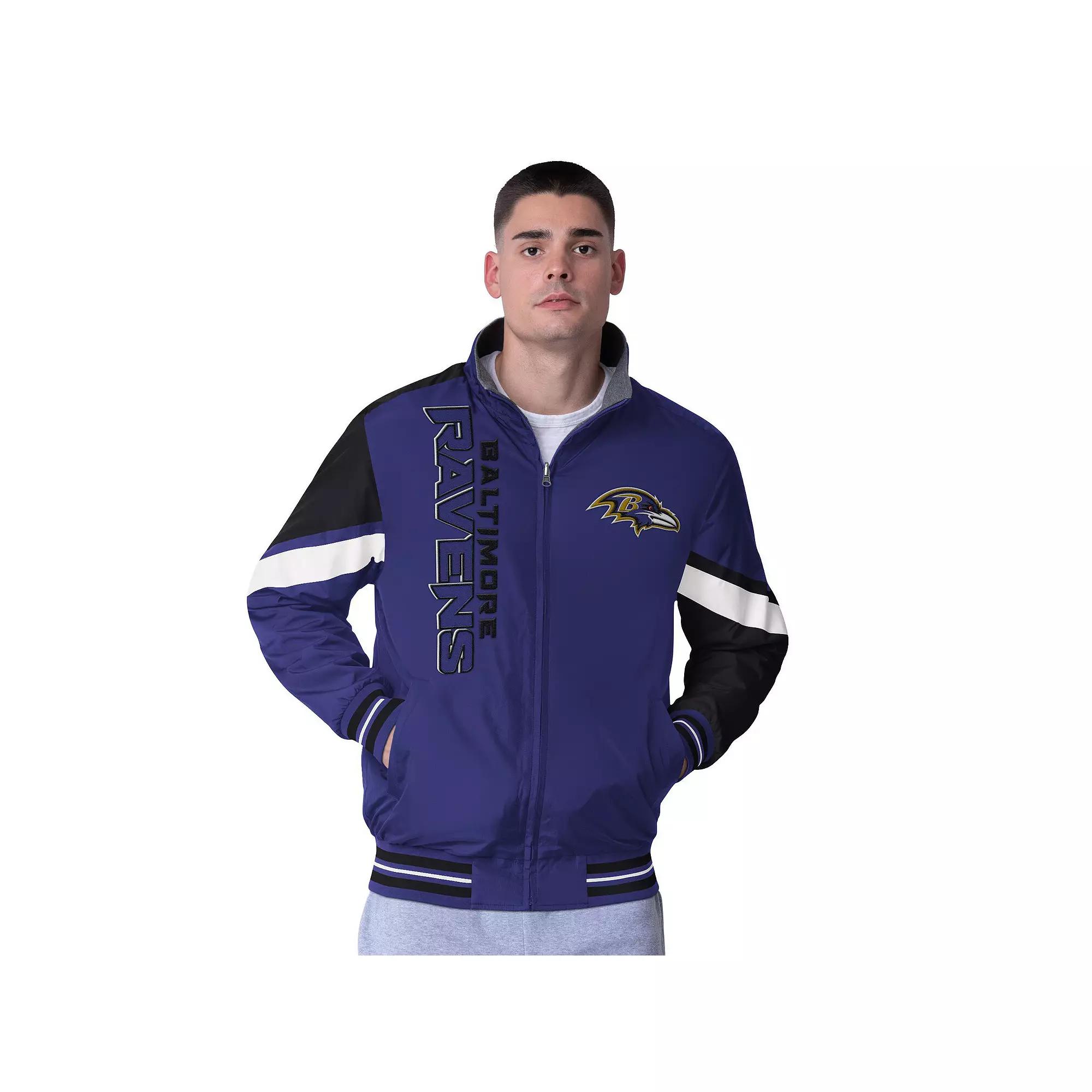 Men's G-III Extreme Purple Baltimore Ravens Strong Arm Reversible Full-Zip Jacket,  Product Image