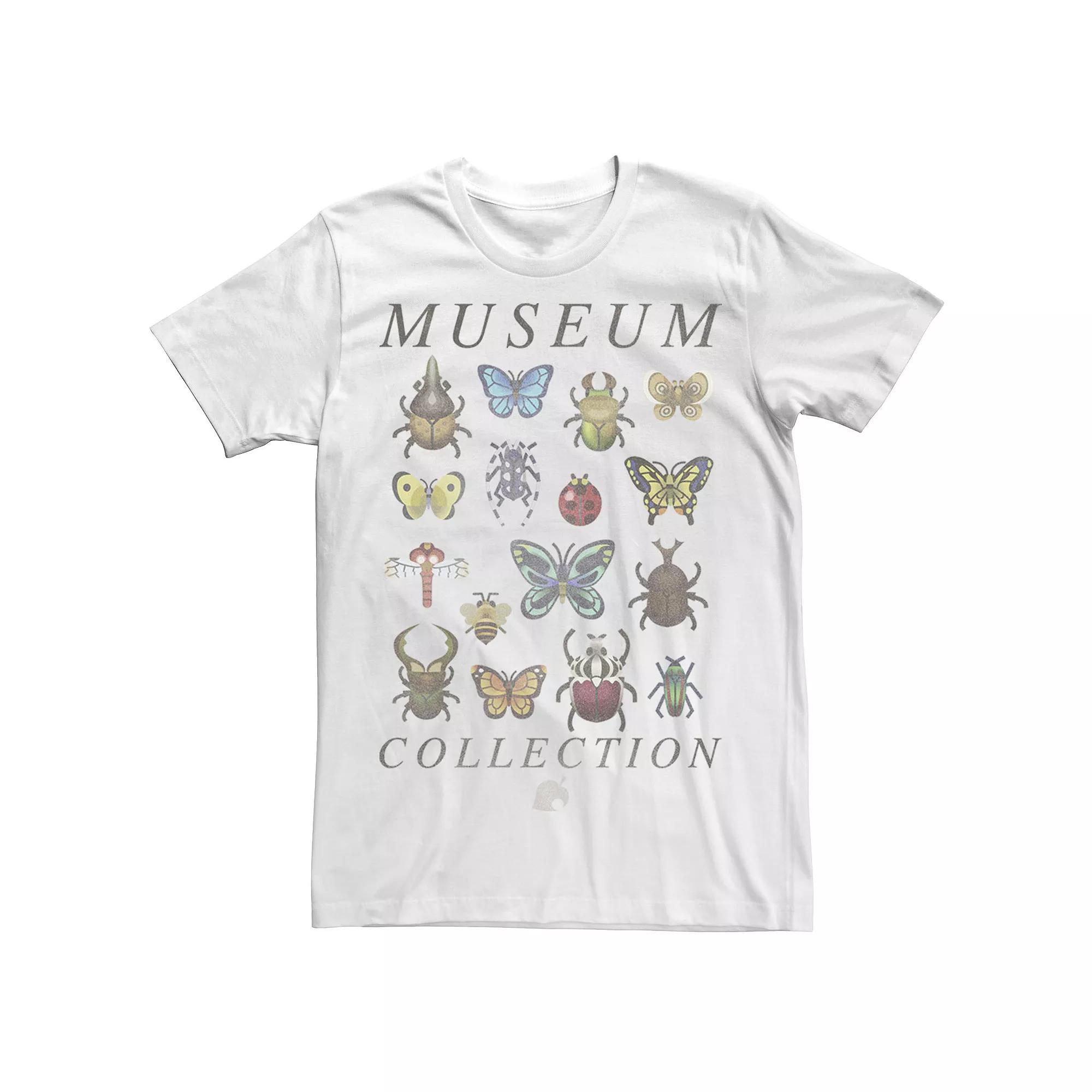 Big & Tall Animal Crossing Bugs Museum Collection Tee, Men's, Size: 4XL, White Product Image