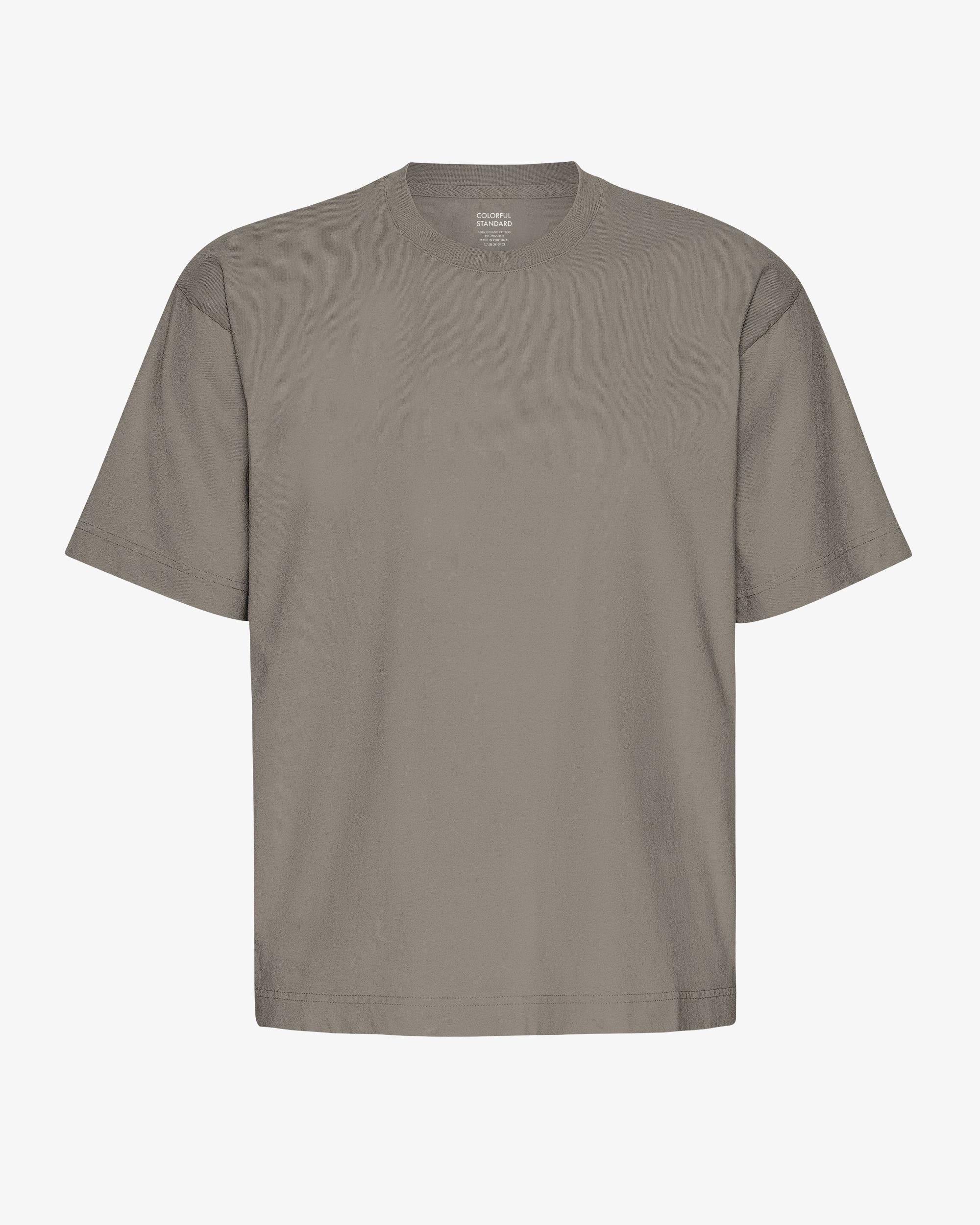 Oversized Organic T-Shirt - Misty Brown Product Image