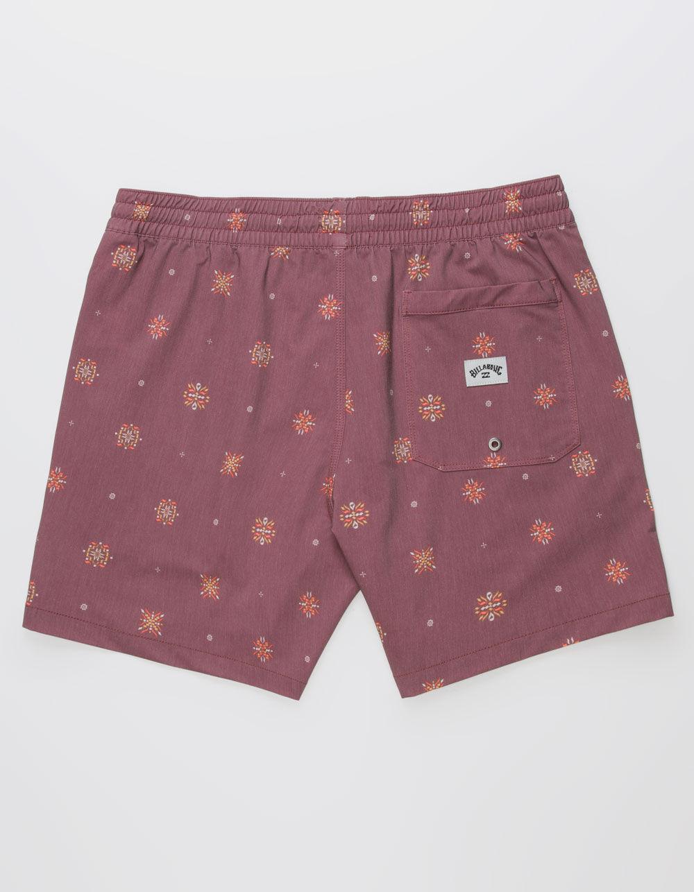 BILLABONG Good Times Layback Mens Volley Shorts - RED Product Image