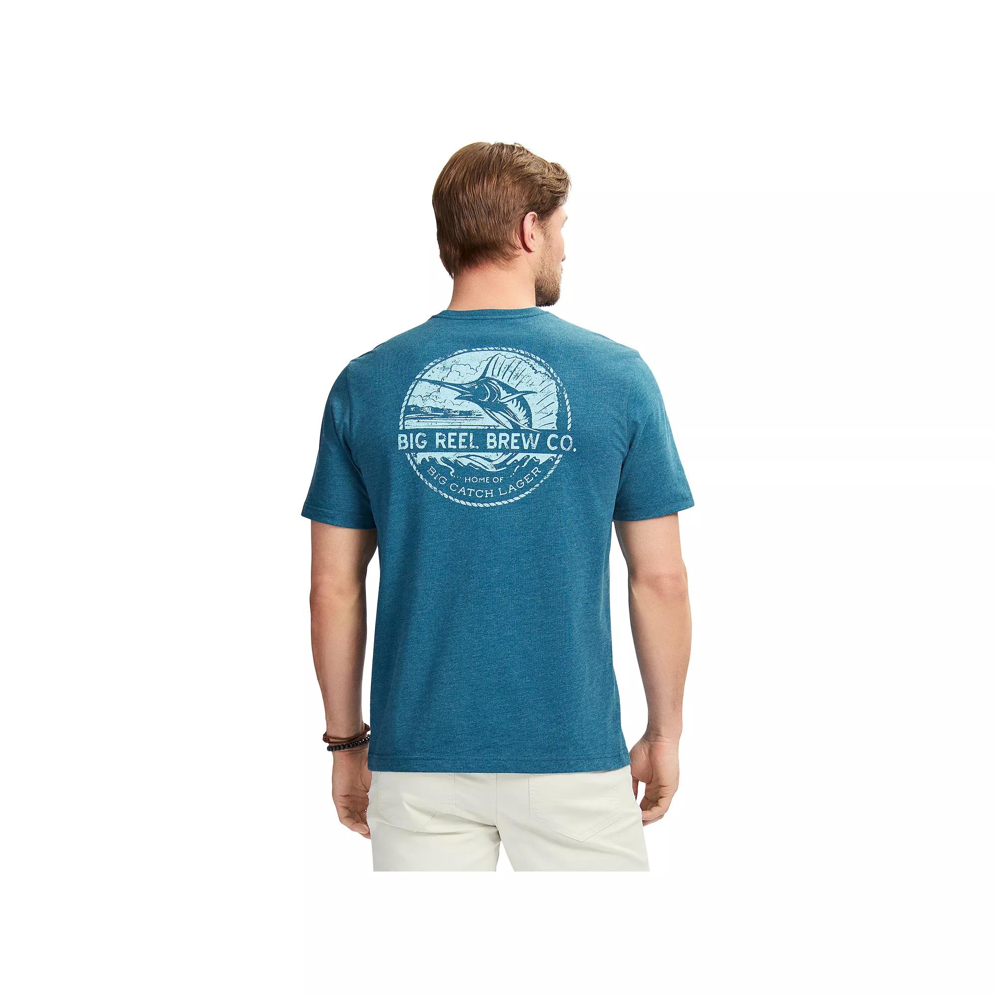 Men's IZOD Saltwater Natural Stretch Short Sleeve Graphic Tee, Size: Medium, Big Reel Brew Co Product Image
