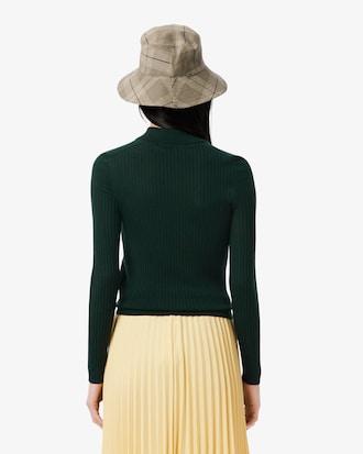 Wool Jersey Polo Collar Sweater Product Image