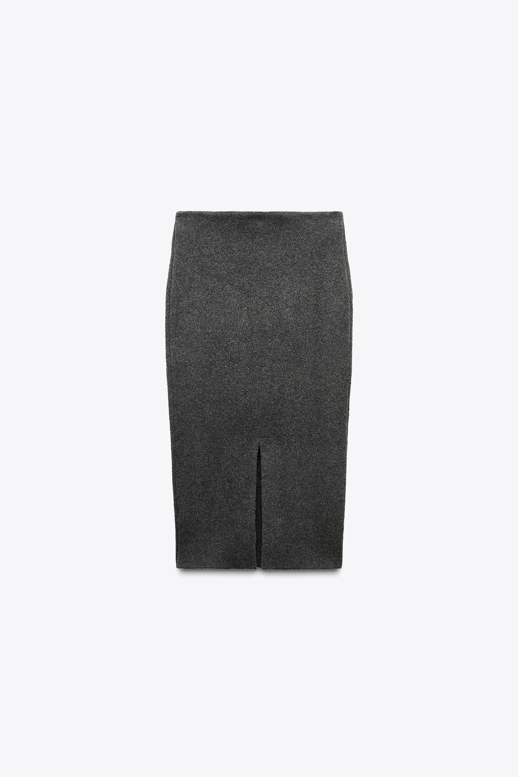 BASIC KNIT MIDI SKIRT Product Image