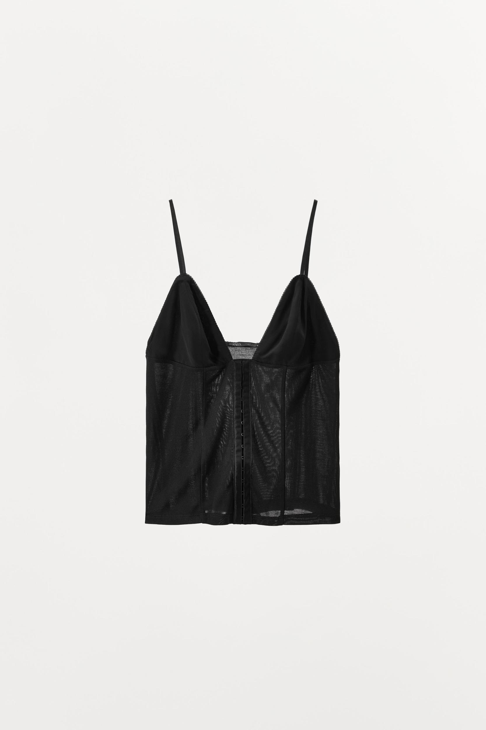 RUFFLED COMBINATION TOP Product Image