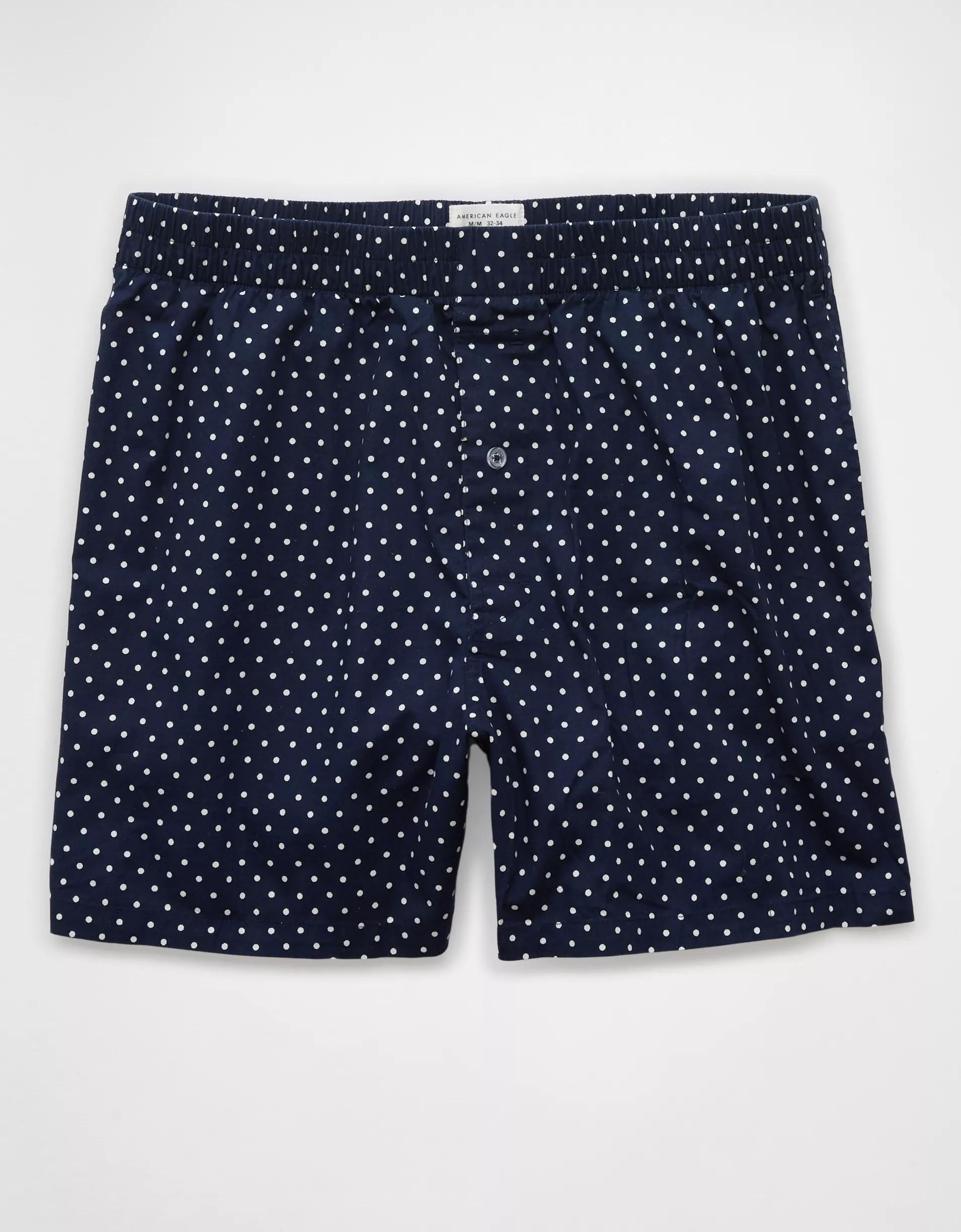 AEO Men's Polka Dots Poplin Pocket Boxer Short Product Image