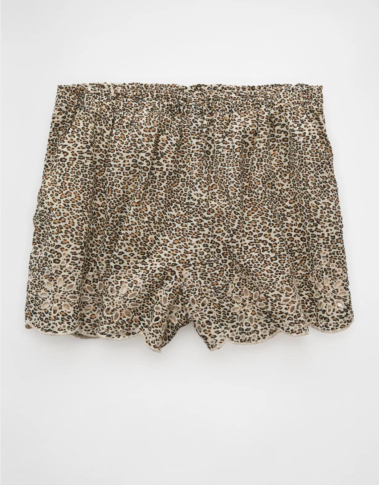 AE High-Waisted Leopard Short Product Image