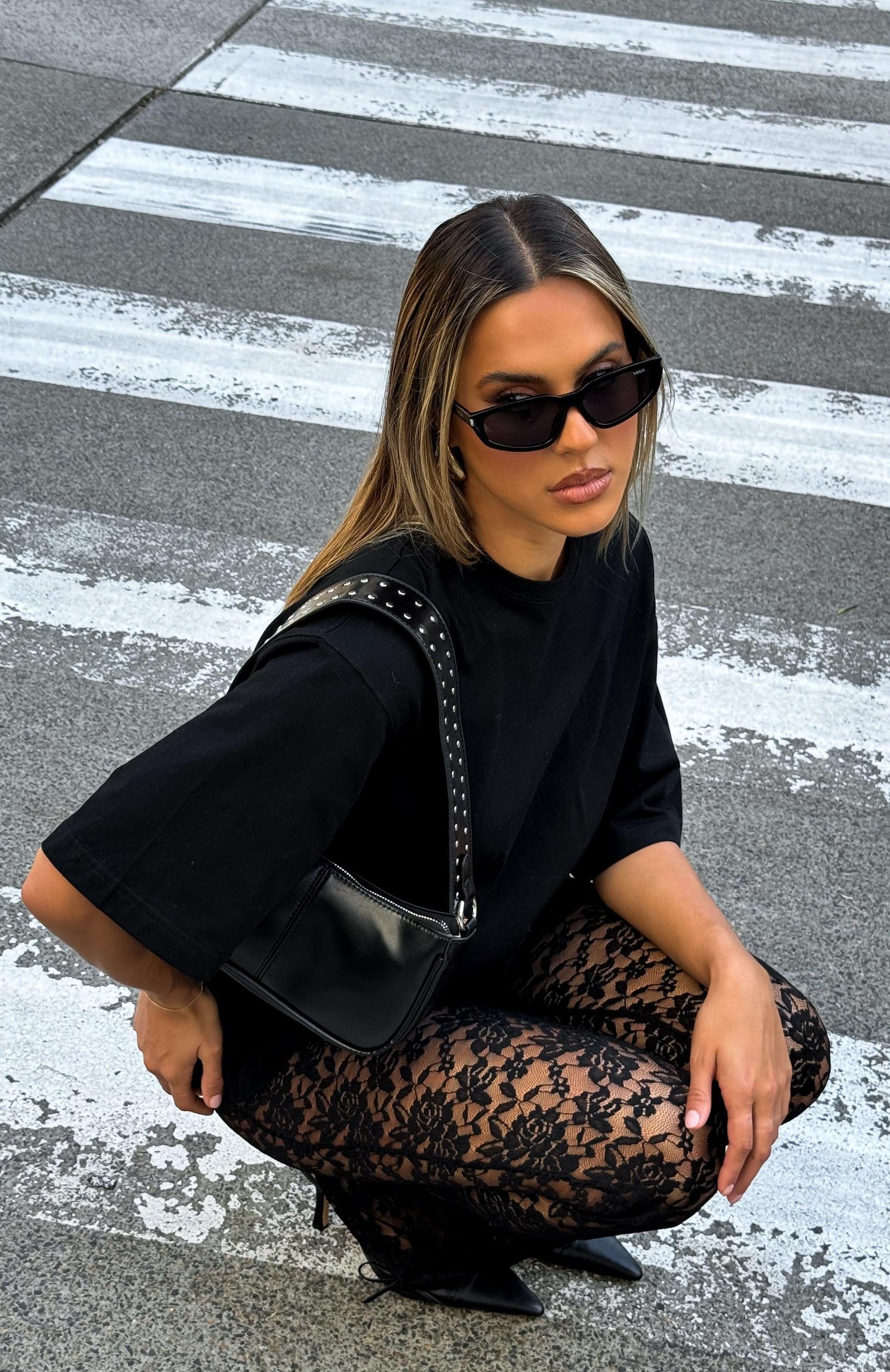 New Era Lace Pants Black Product Image