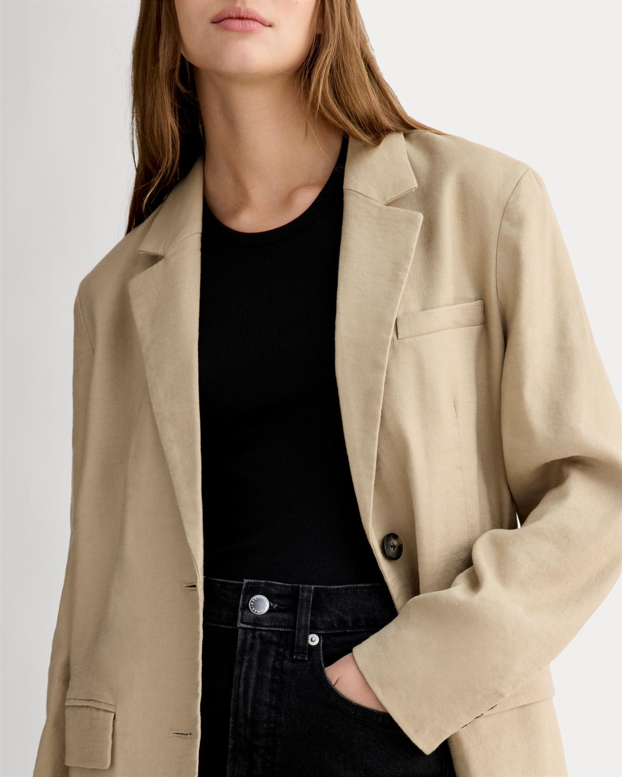 Womens Oversized Blazer in Stretch Linen by Everlane Size 0 Product Image