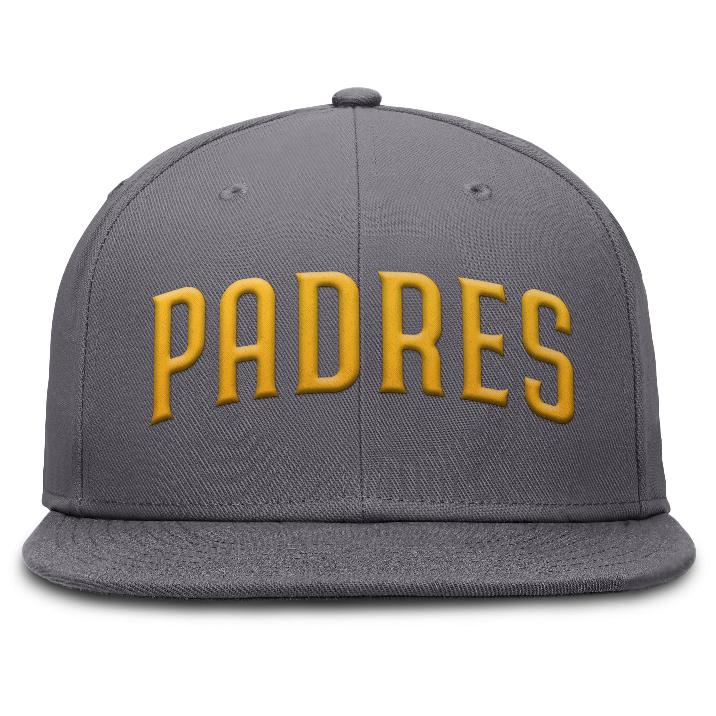 Men's Nike Gray San Diego Padres Performance True Fitted Hat,  Product Image