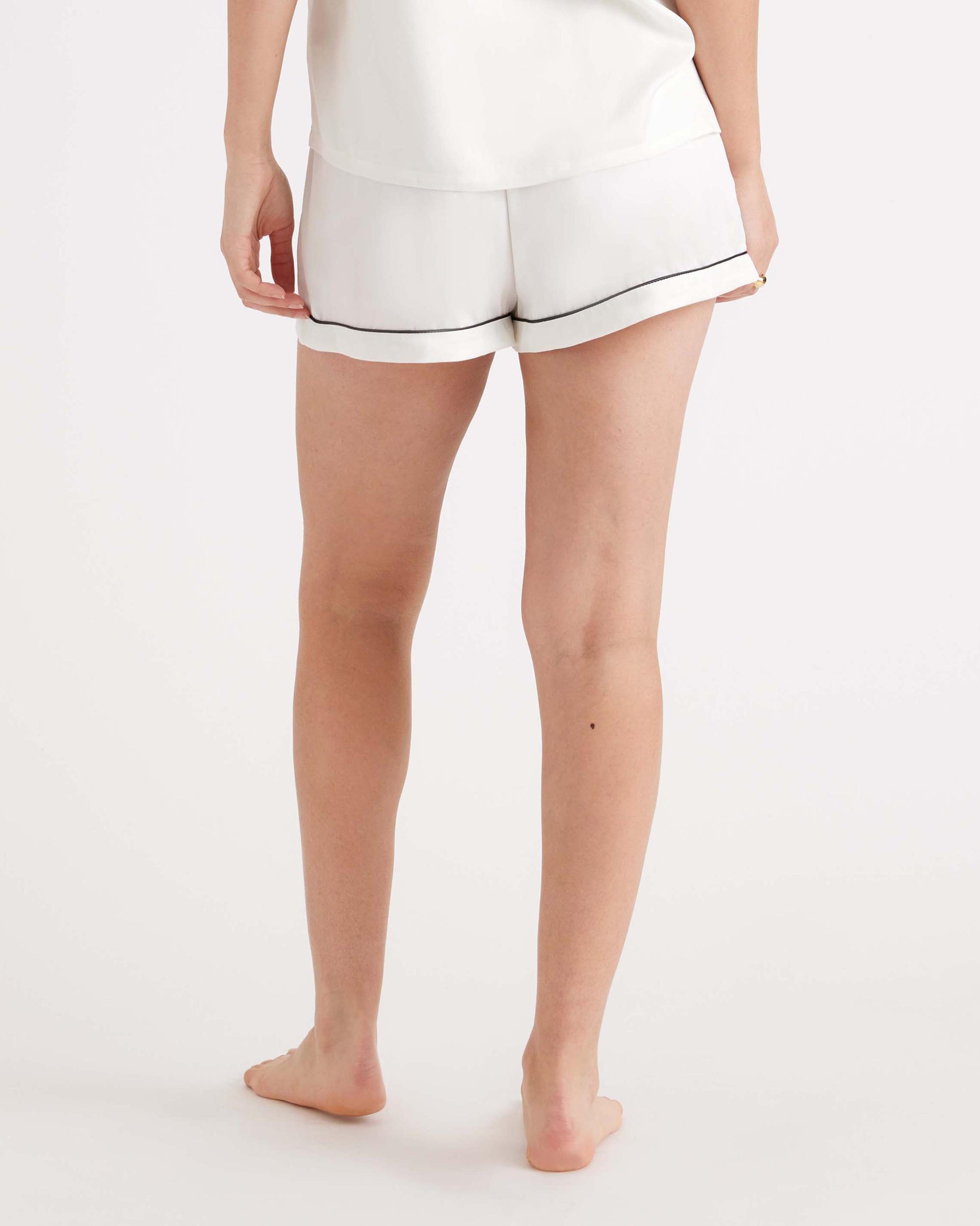 Quince | Women's Pajama Short with Piping Silk Product Image