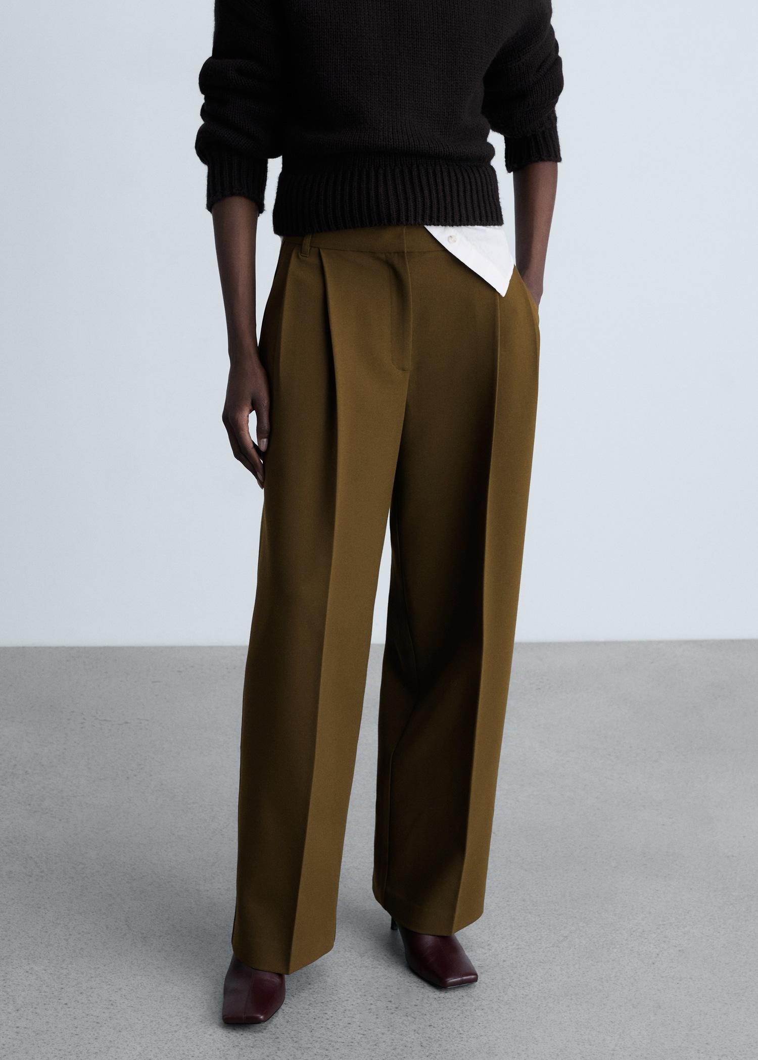 V-neck knit sweater - Women | MANGO USA Product Image