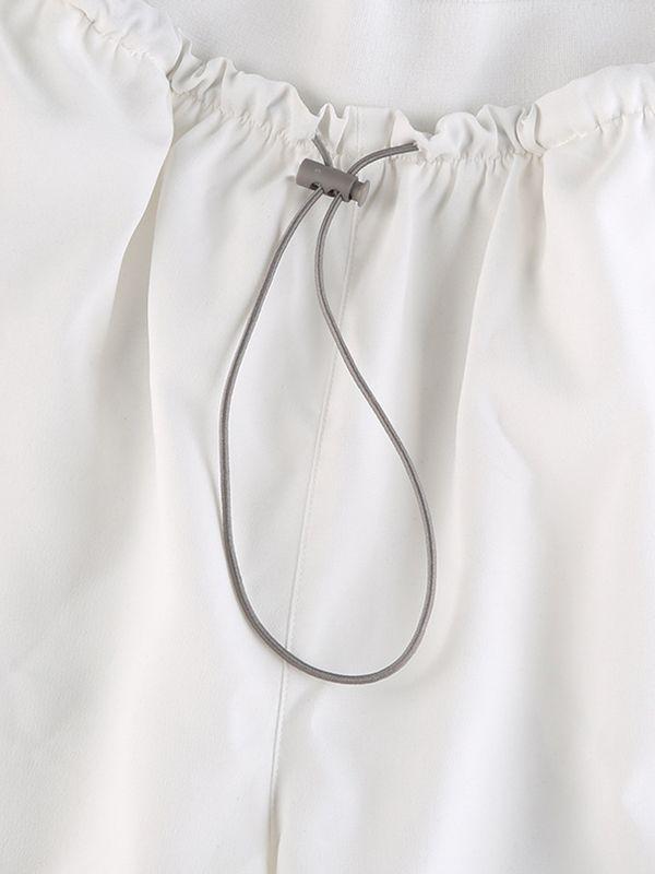 Pintuck Detail Straight Leg Pants Product Image