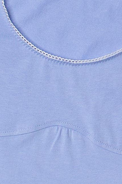 Underbust Seam Lace Trim Tee Product Image