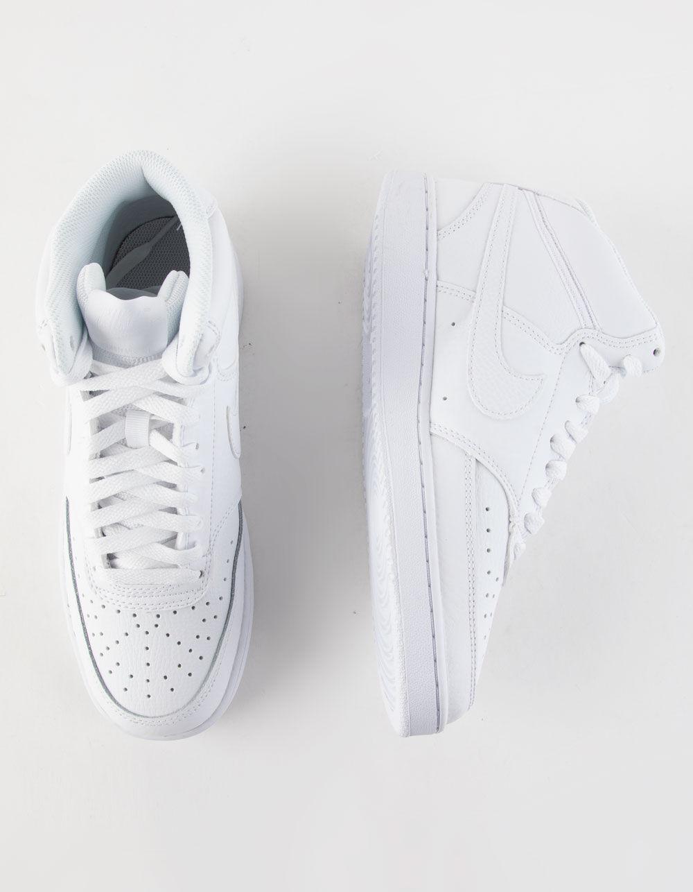NIKE Court Vision Mid Womens Shoes - WHITE Product Image