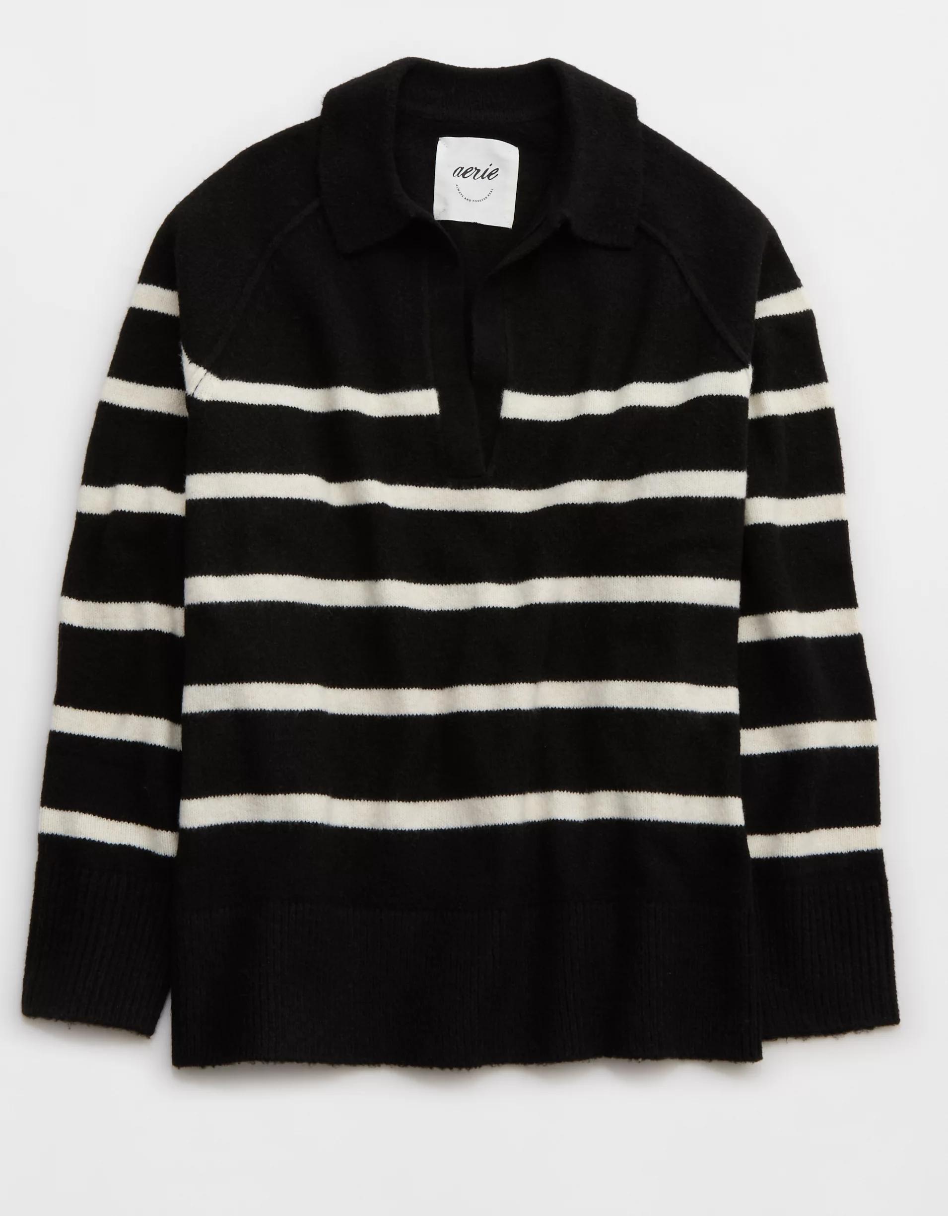 Aerie unREAL Polo Sweater Product Image
