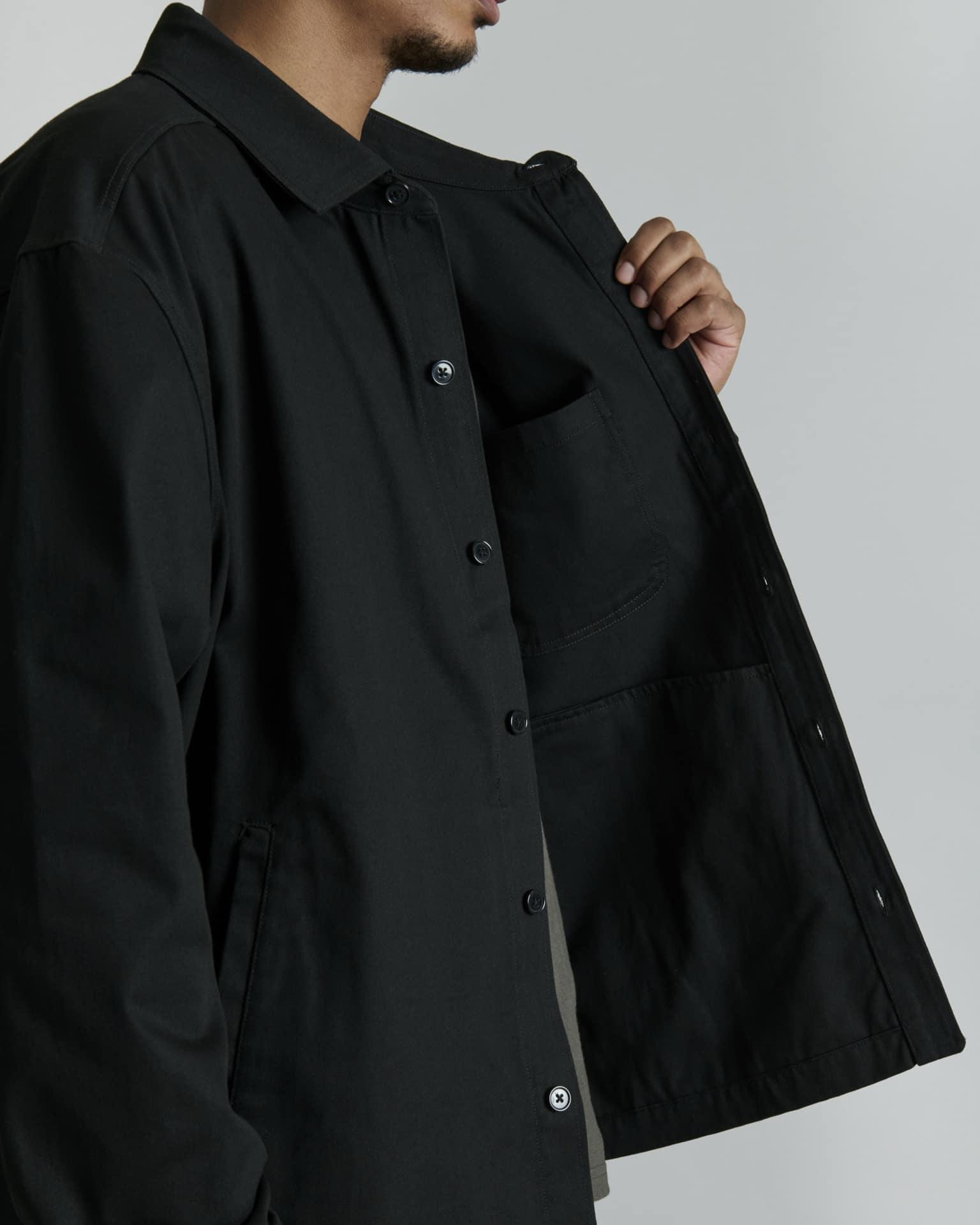 Ellicott Black Shirt Jacket Male Product Image