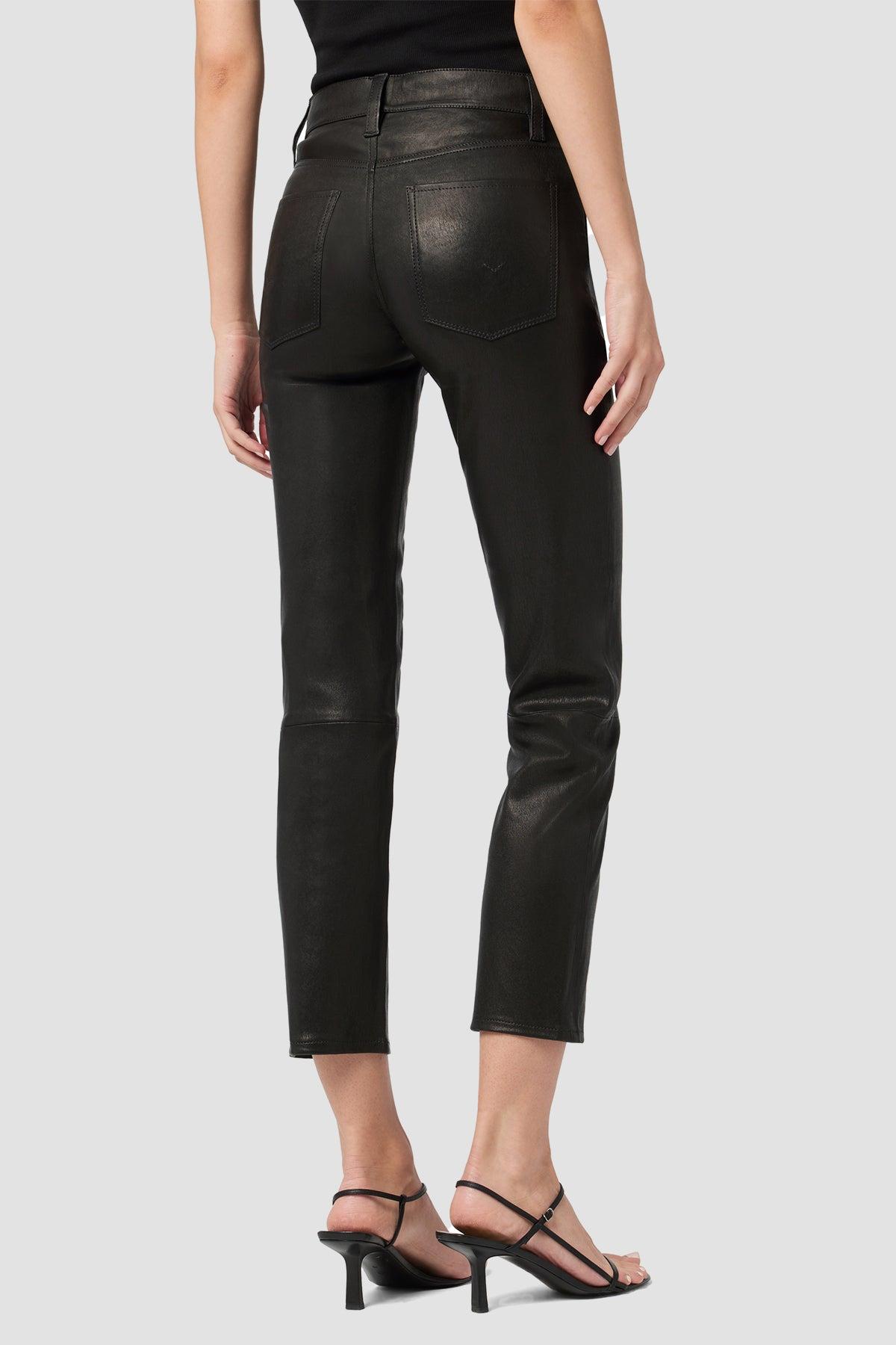 Nico Mid-Rise Straight Leather Crop Pant Female Product Image