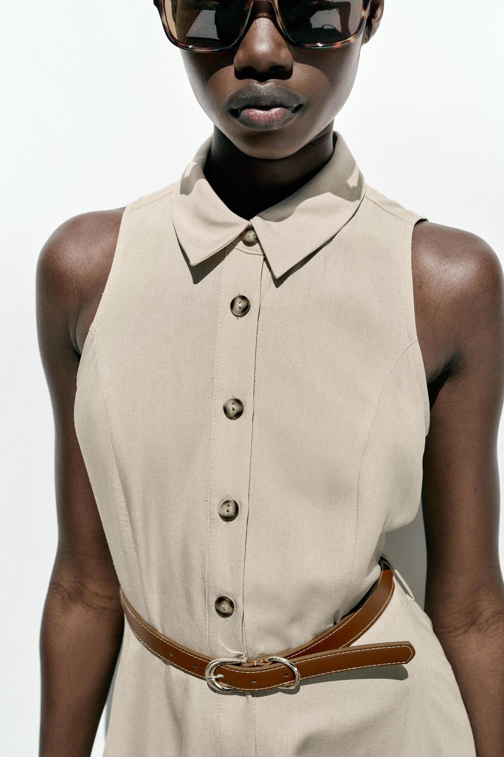 BELTED MINI DRESS Product Image