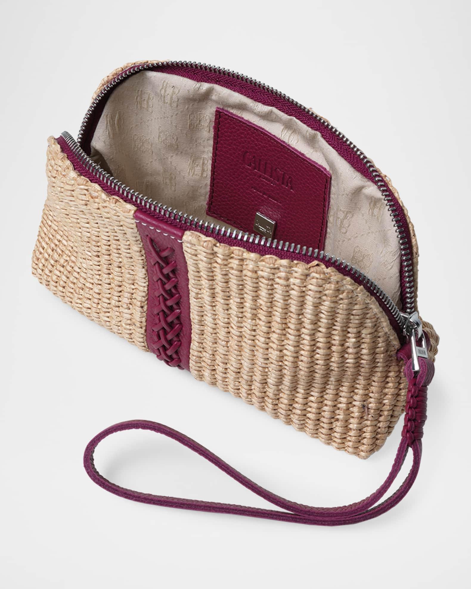 Woven Fabric & Leather Wristlet Product Image