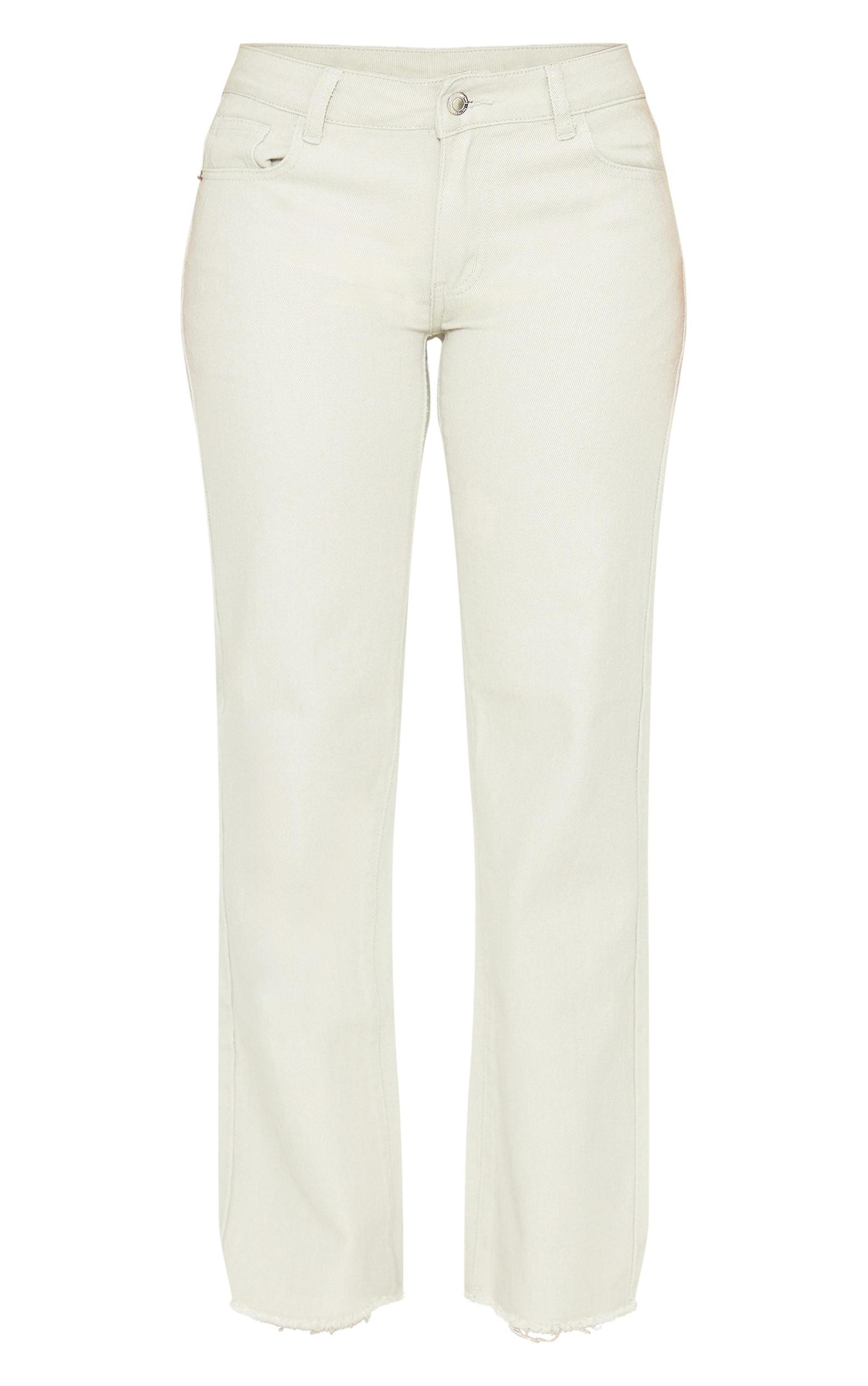 Petite Dirty Bleach Wash Low Waist Long Leg Straight Jeans Product Image