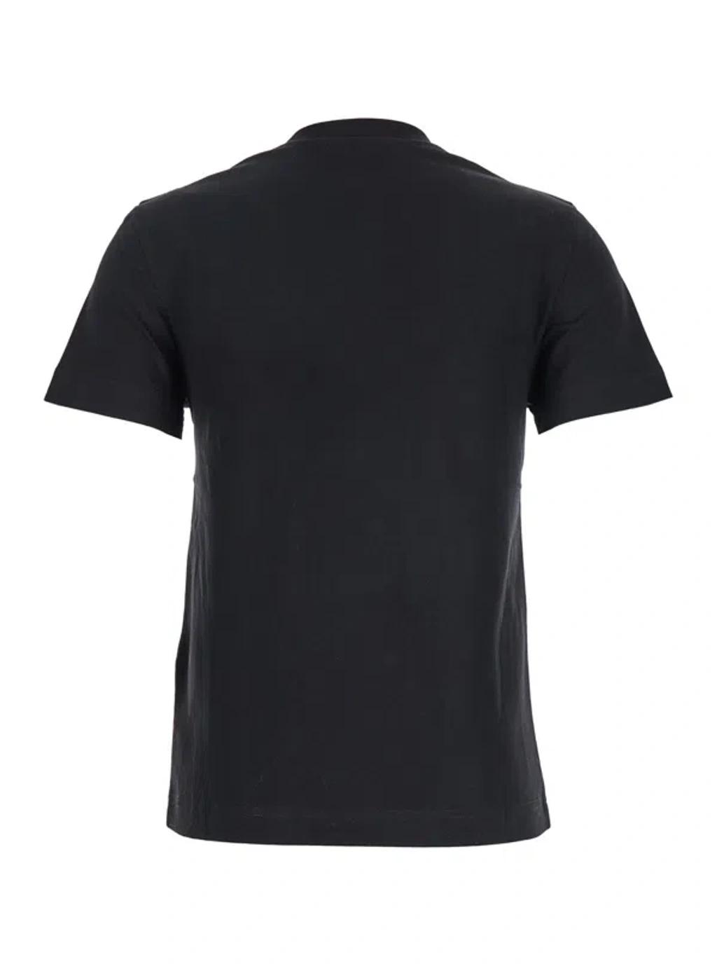 JACQUEMUS Black Fitted T-shirt With Logo Patch In Stretch Cotton Woman Product Image
