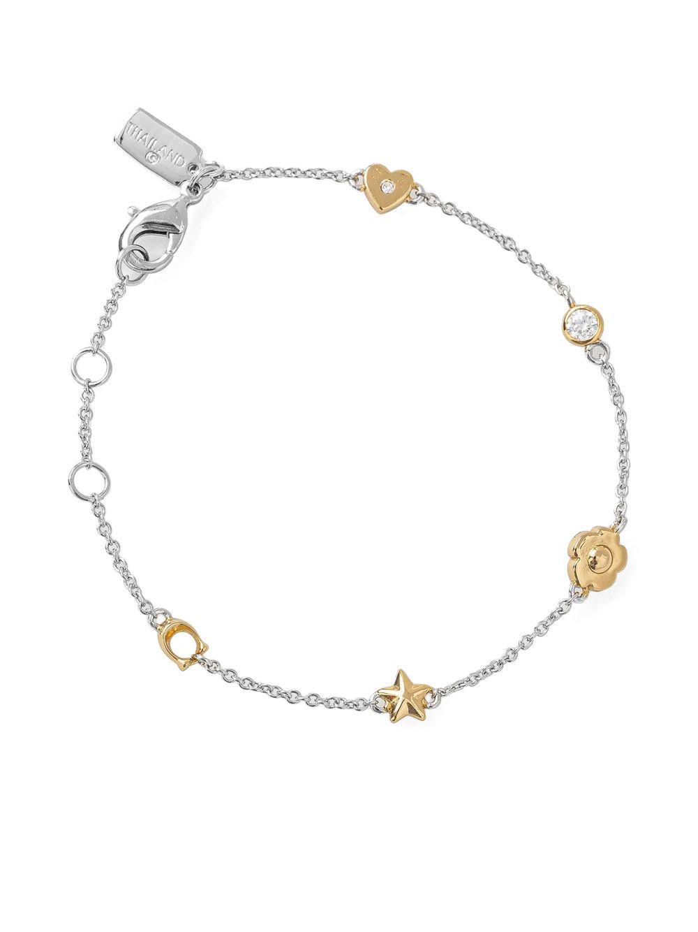 Pavé Tea two-tone charm bracelet Product Image