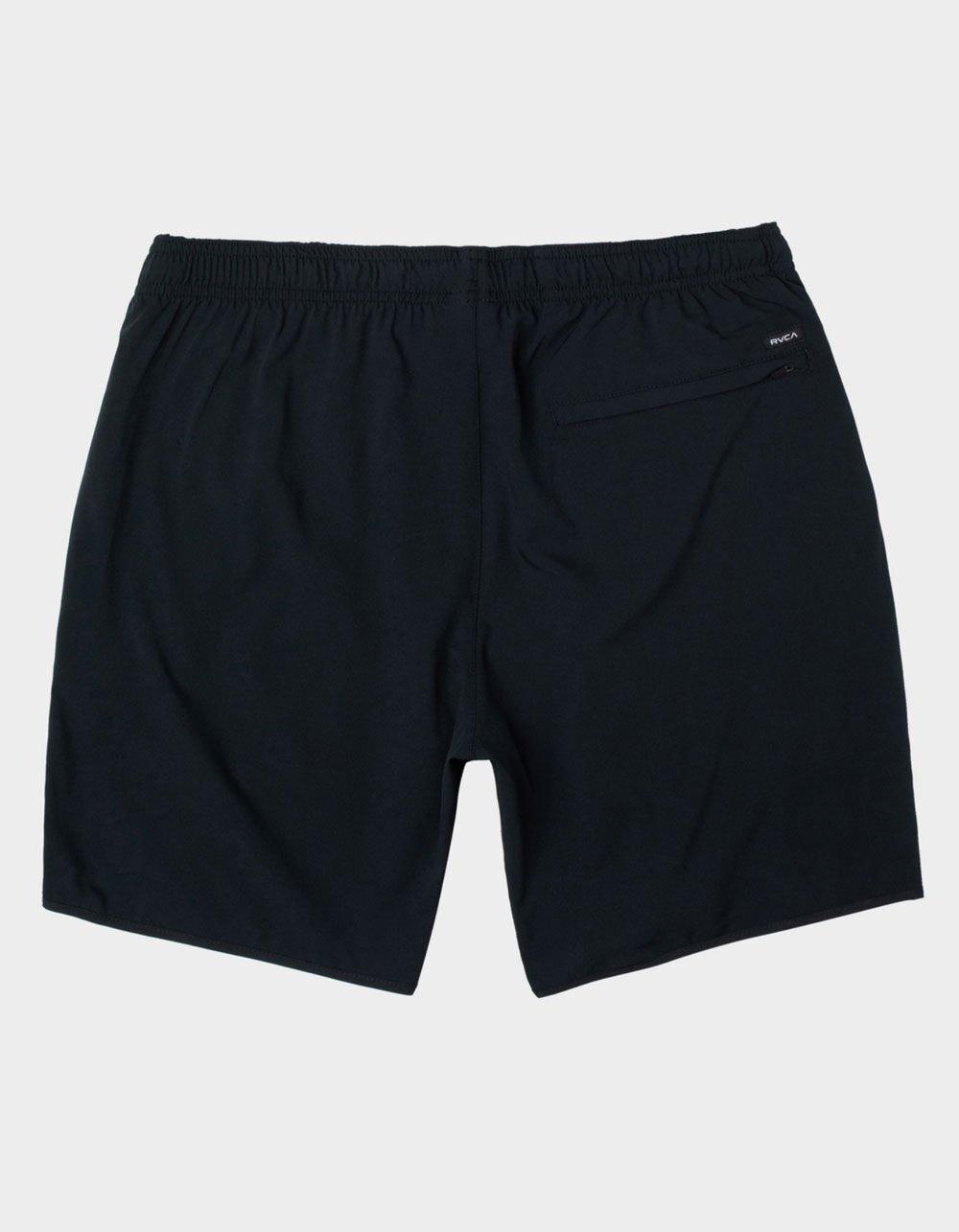 RVCA Yogger Stretch Mens 17" Athletic Shorts - BLK/BLK Product Image