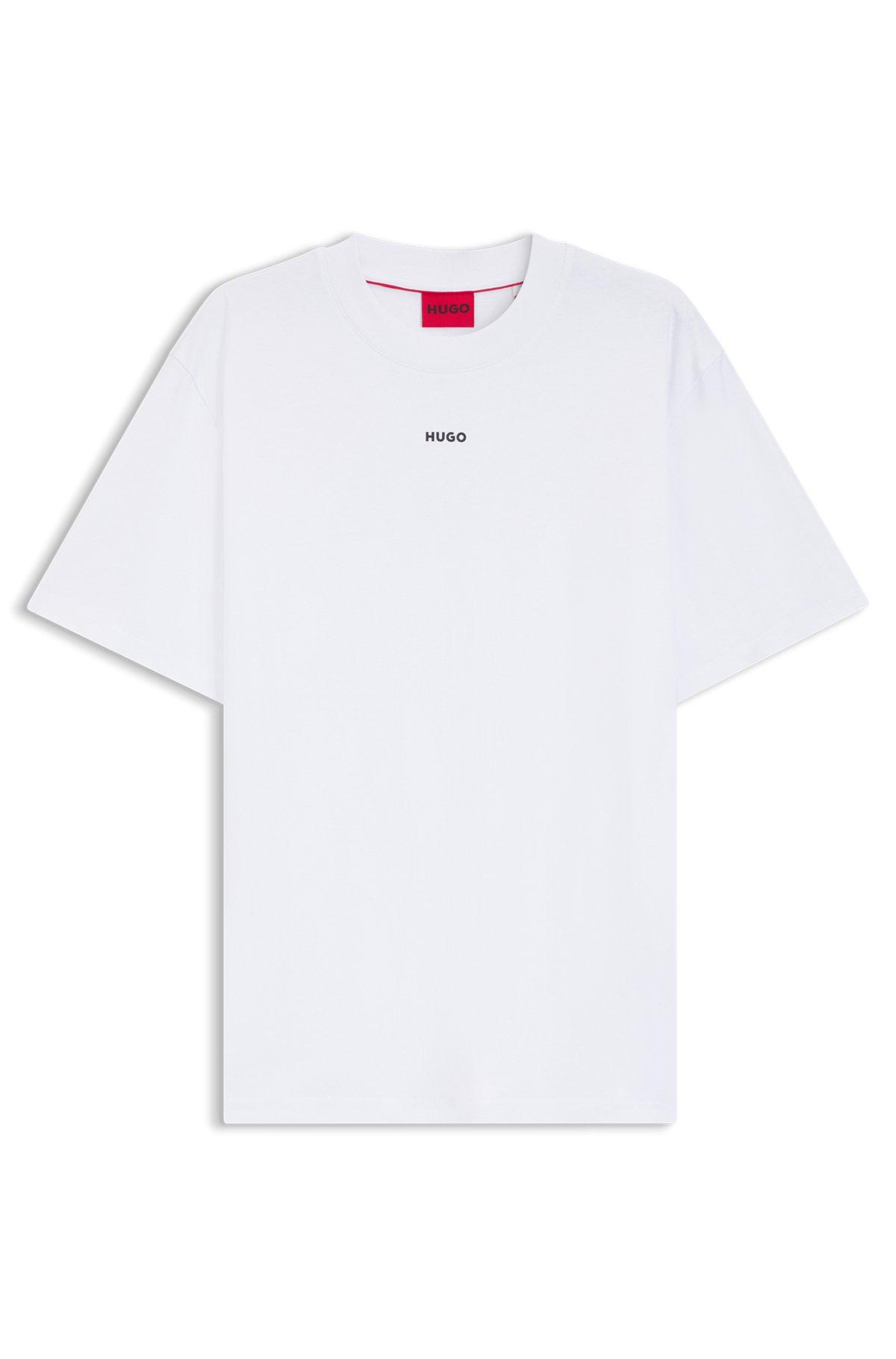 Relaxed-fit cotton-jersey T-shirt with logo print Product Image