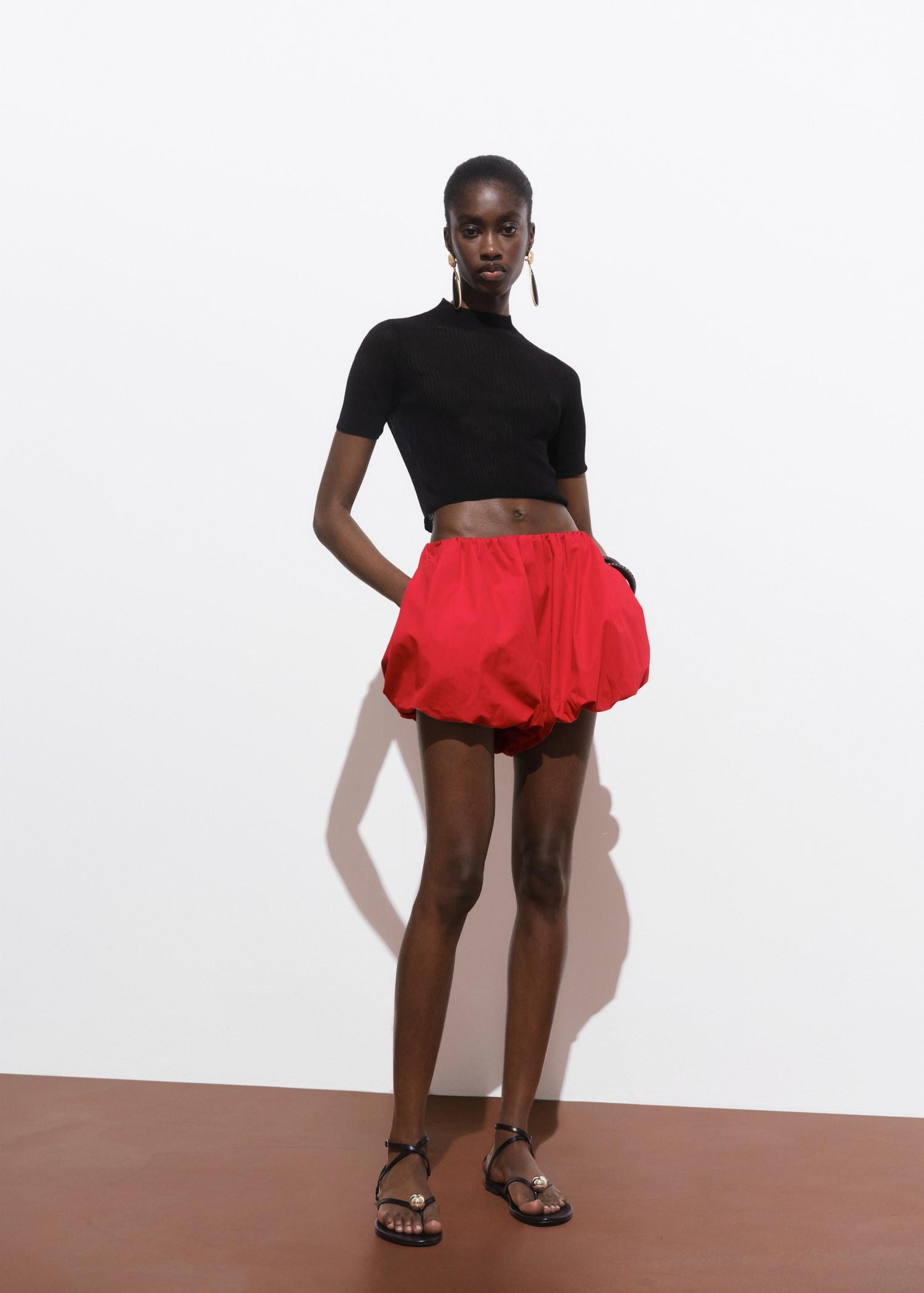 Balloon mini-shorts - Women | MANGO USA Product Image