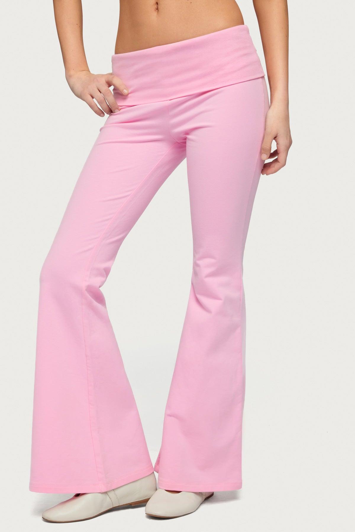 Petite Naomi Foldover Flared Leggings Product Image